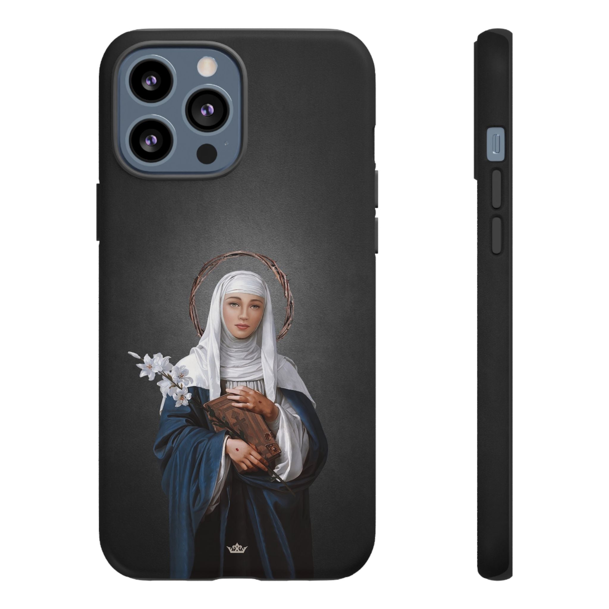 St. Catherine of Siena Hard Phone Case (Dark)