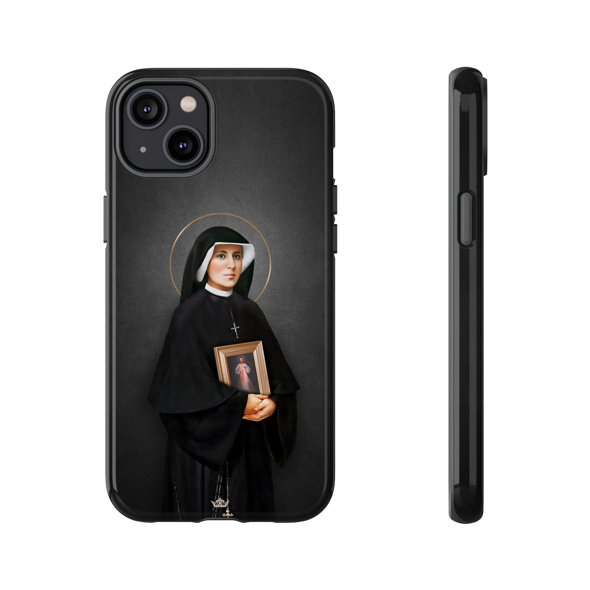 St. Faustina Hard Phone Case (Dark)