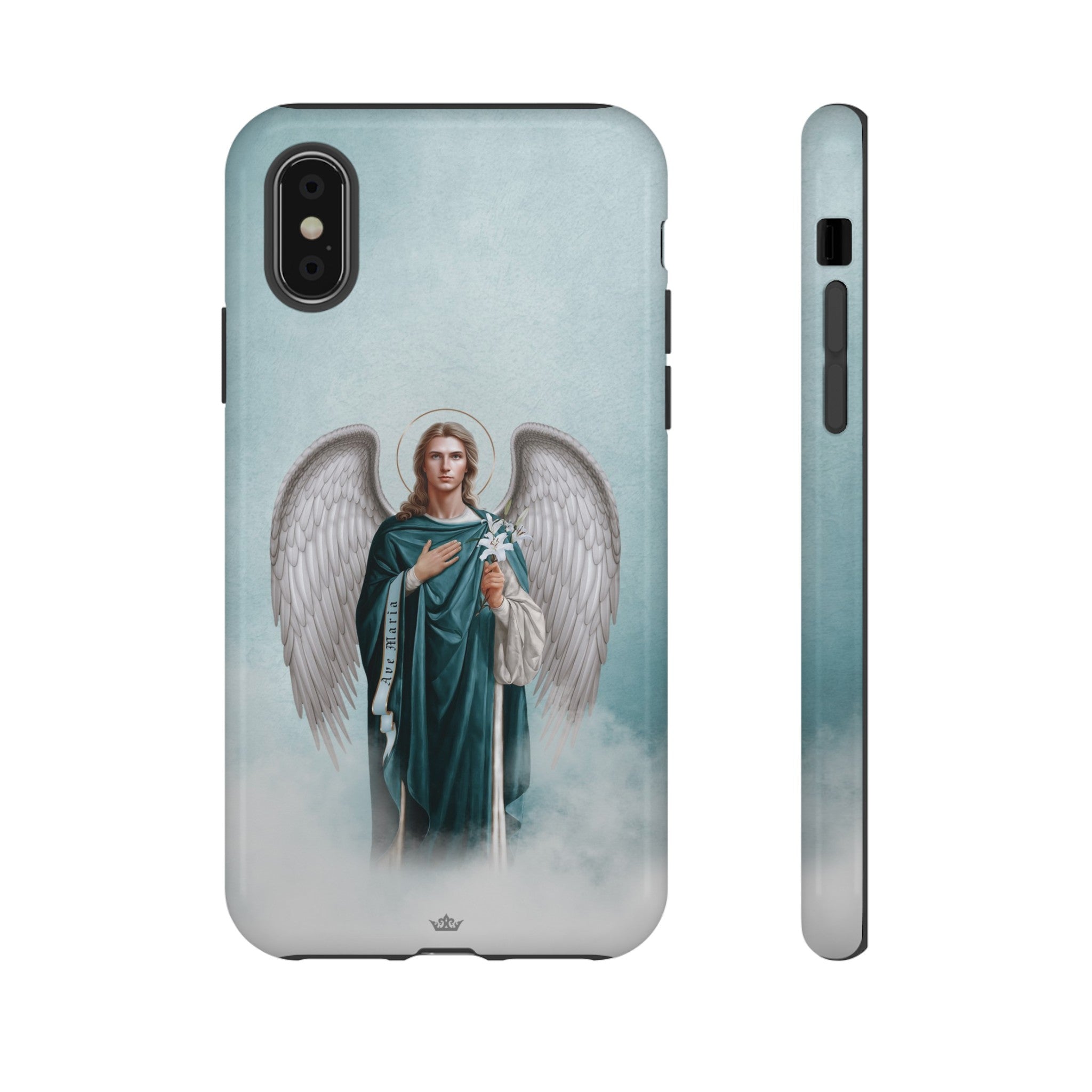 St. Gabriel the Archangel Hard Phone Case (Blue)