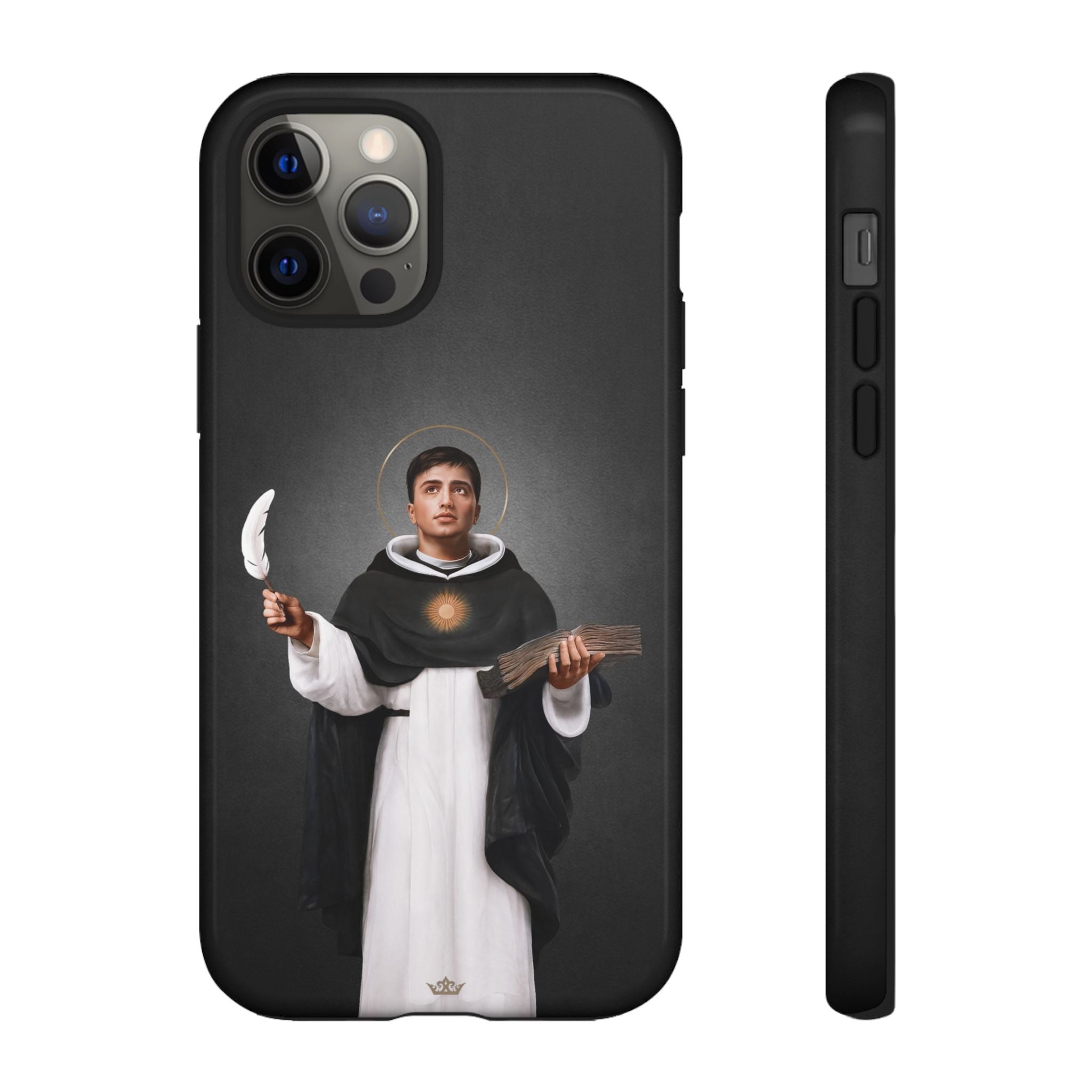 St. Thomas Aquinas Hard Phone Case (Dark)