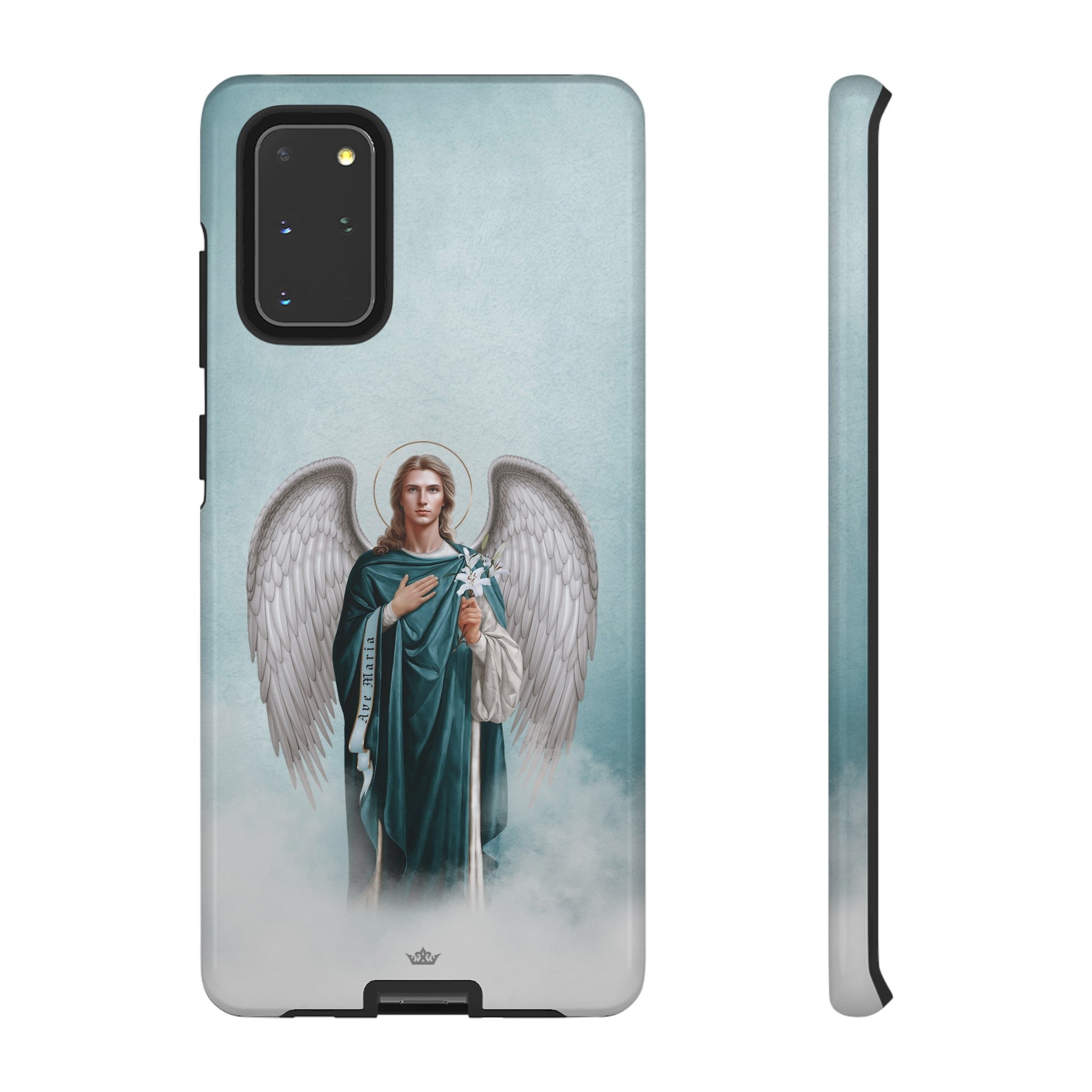 St. Gabriel the Archangel Hard Phone Case (Blue)