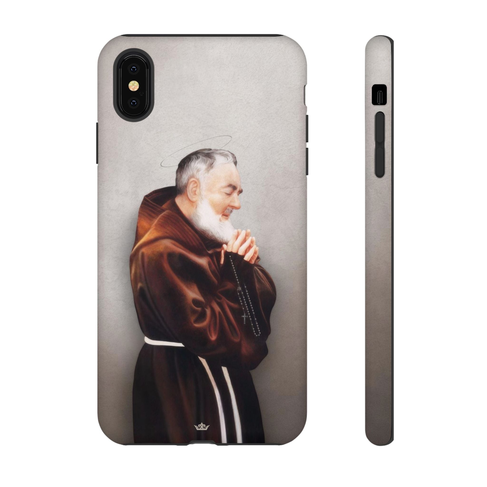 St. Padre Pio Hard Phone Case (Light)