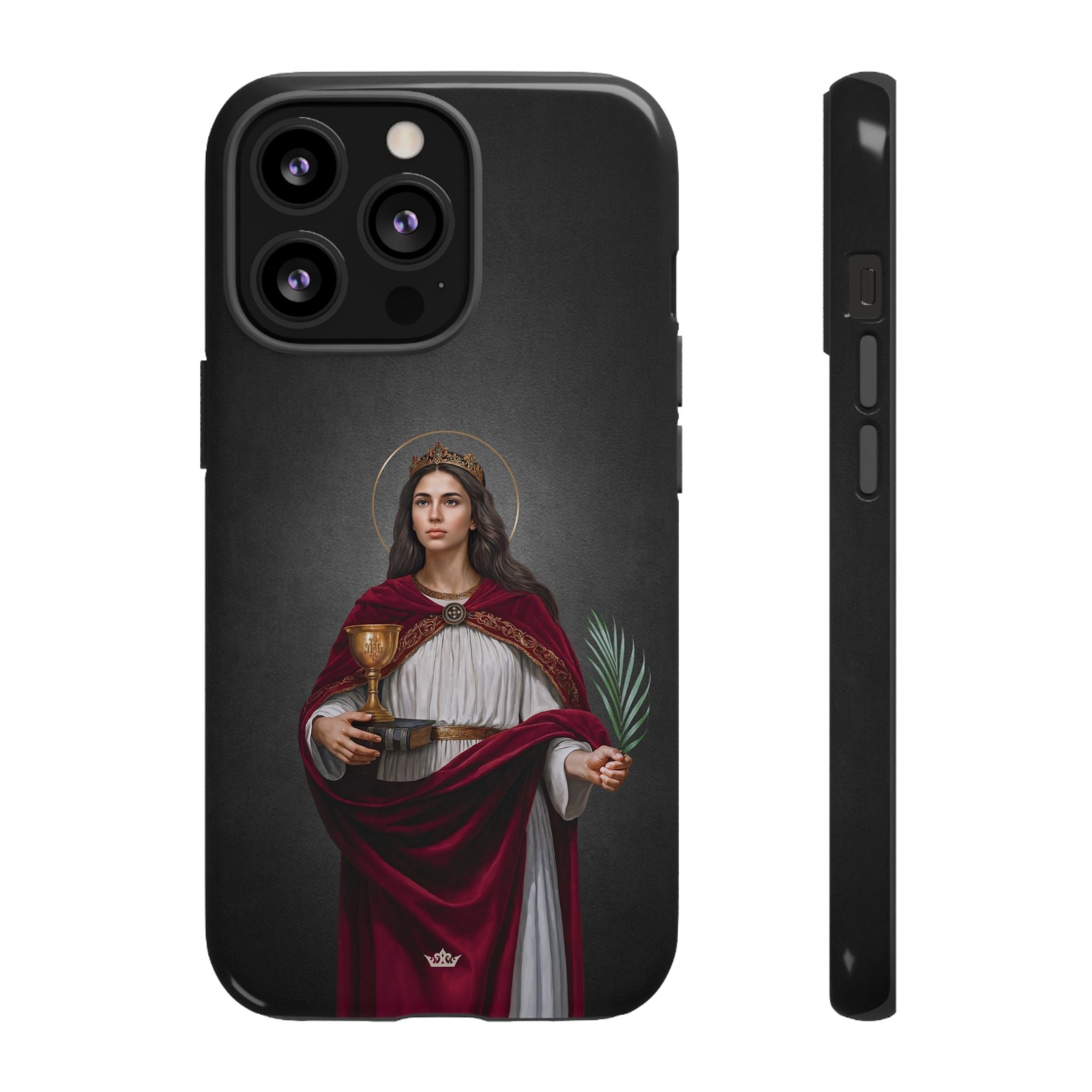 St. Barbara Hard Phone Case (Dark)