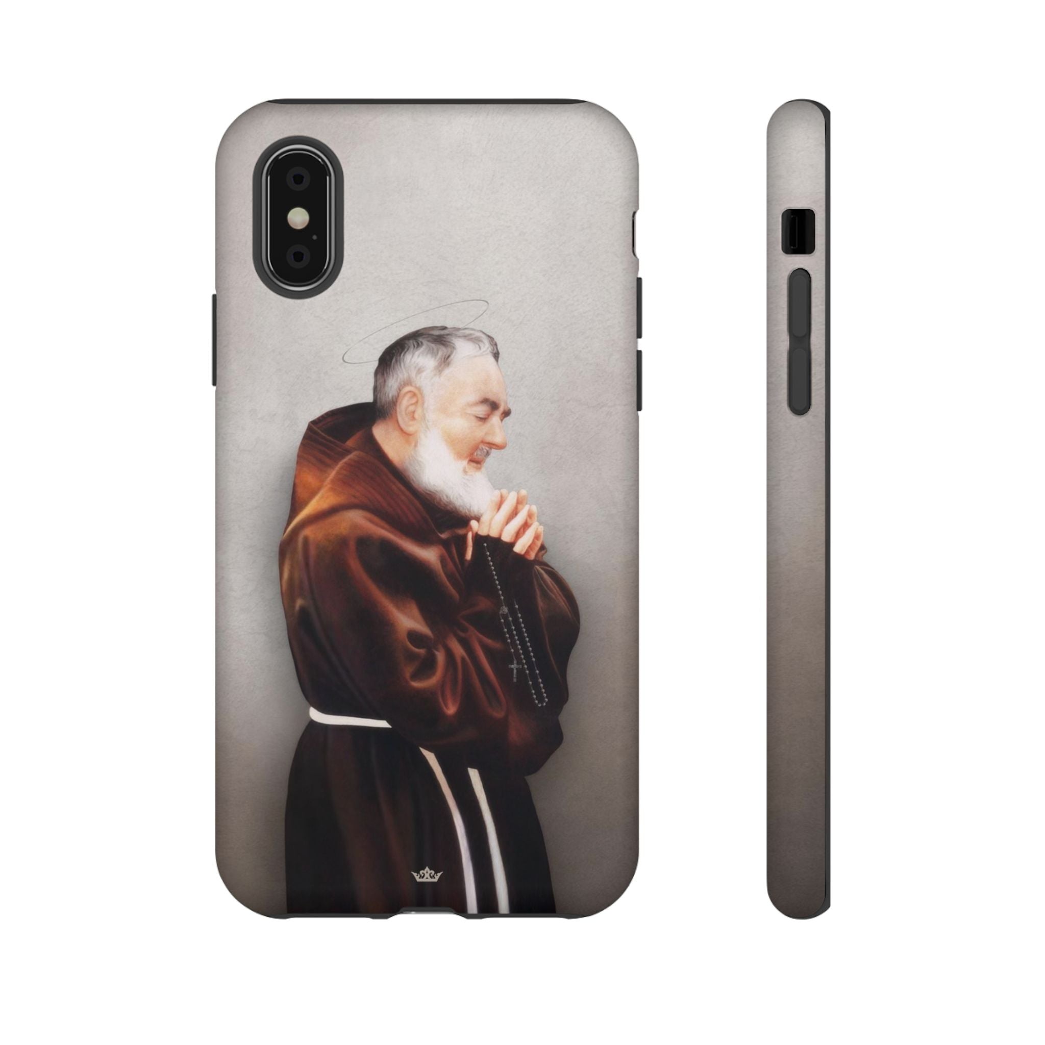 St. Padre Pio Hard Phone Case (Light)