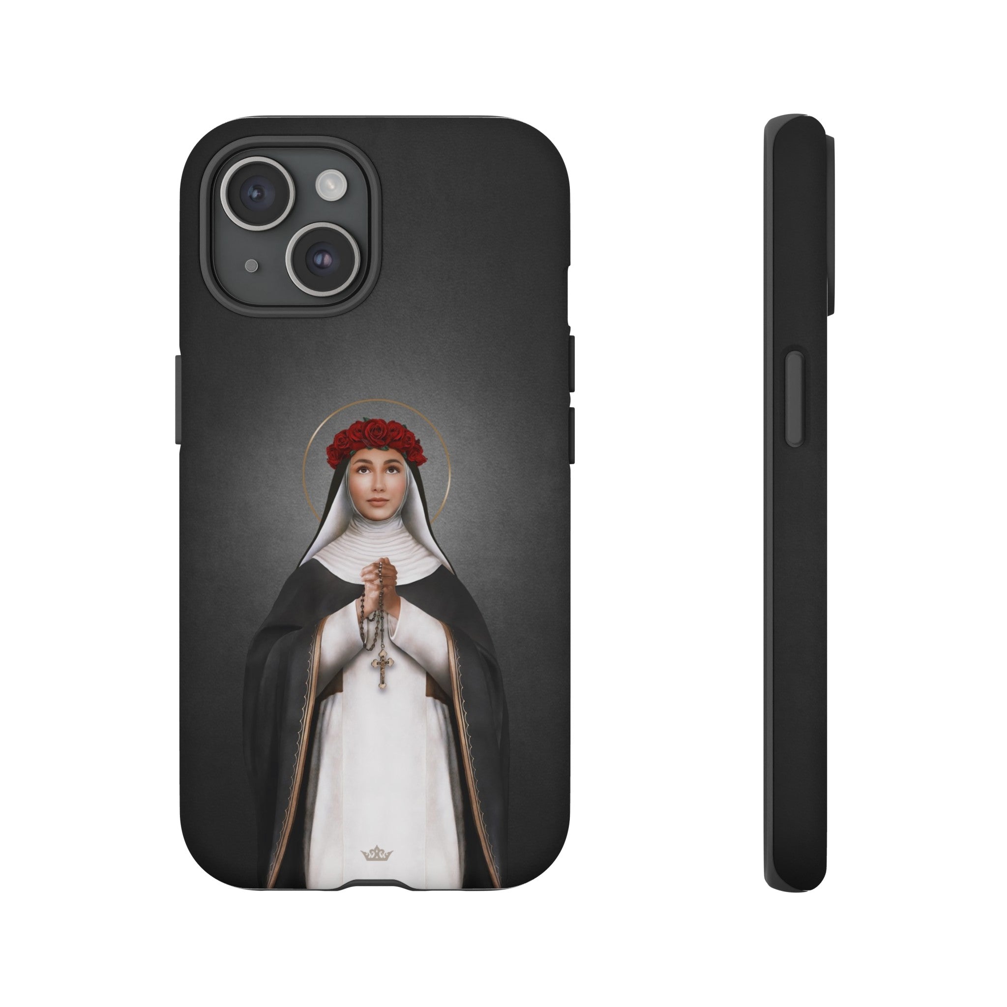 St. Rose of Lima Hard Phone Case (Dark)