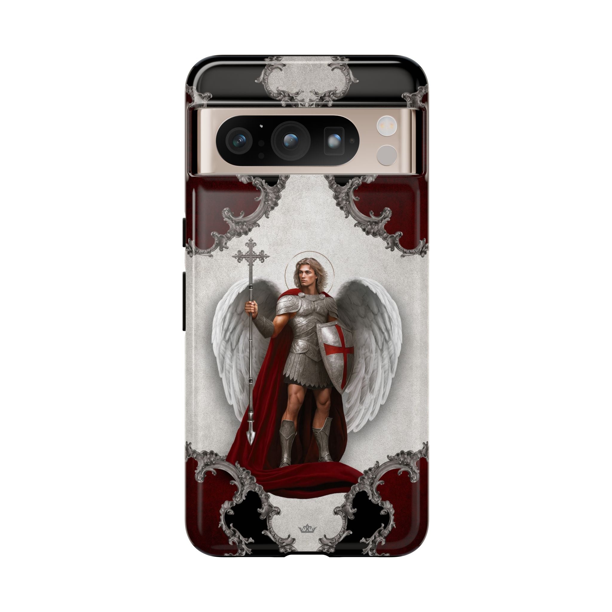 St. Michael the Archangel Victorious Hard Phone Case (Baroque)