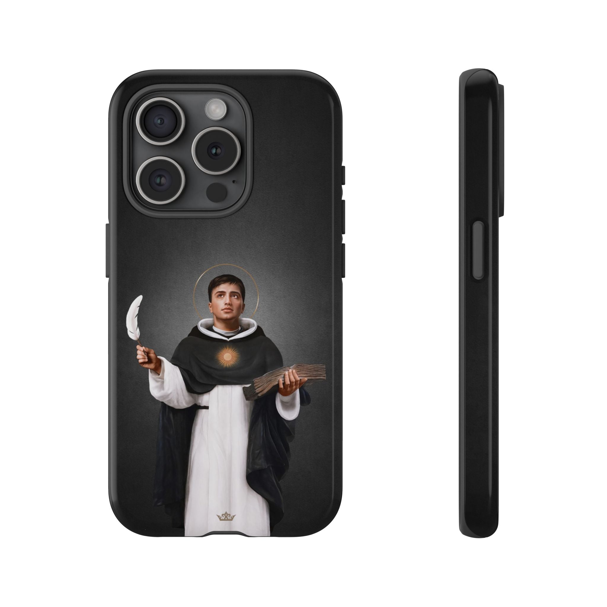 St. Thomas Aquinas Hard Phone Case (Dark)