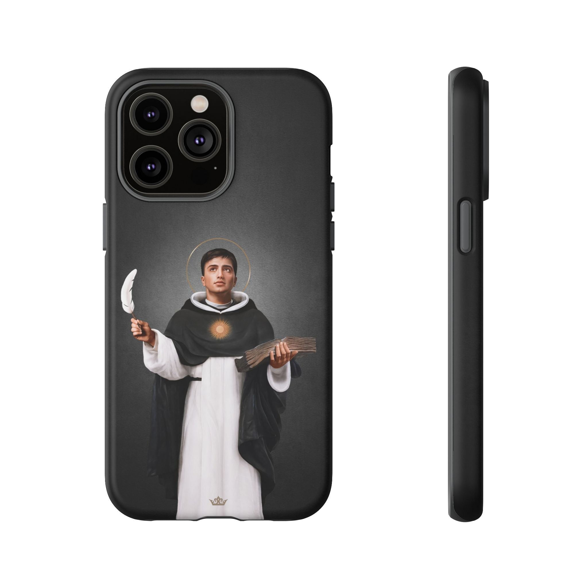 St. Thomas Aquinas Hard Phone Case (Dark)