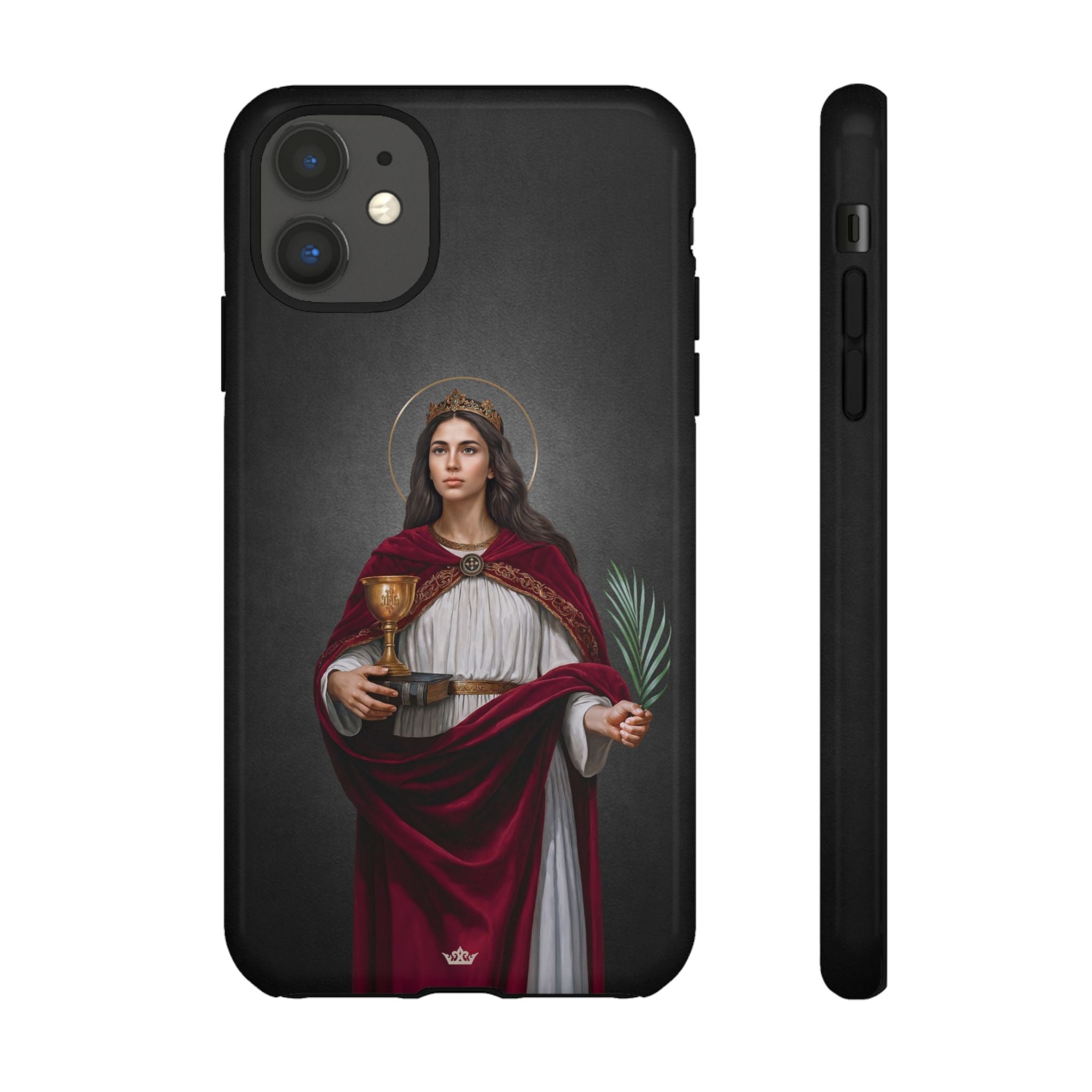 St. Barbara Hard Phone Case (Dark)