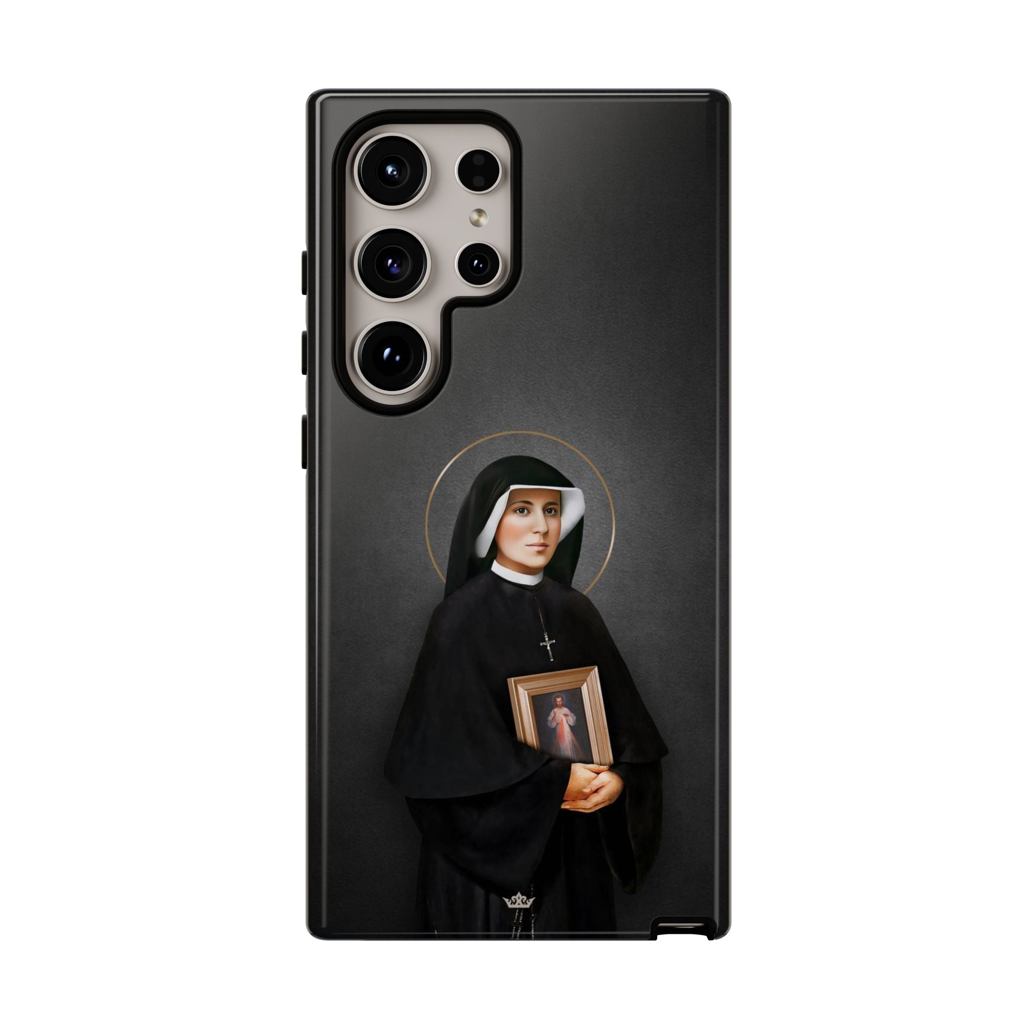 St. Faustina Hard Phone Case (Dark)