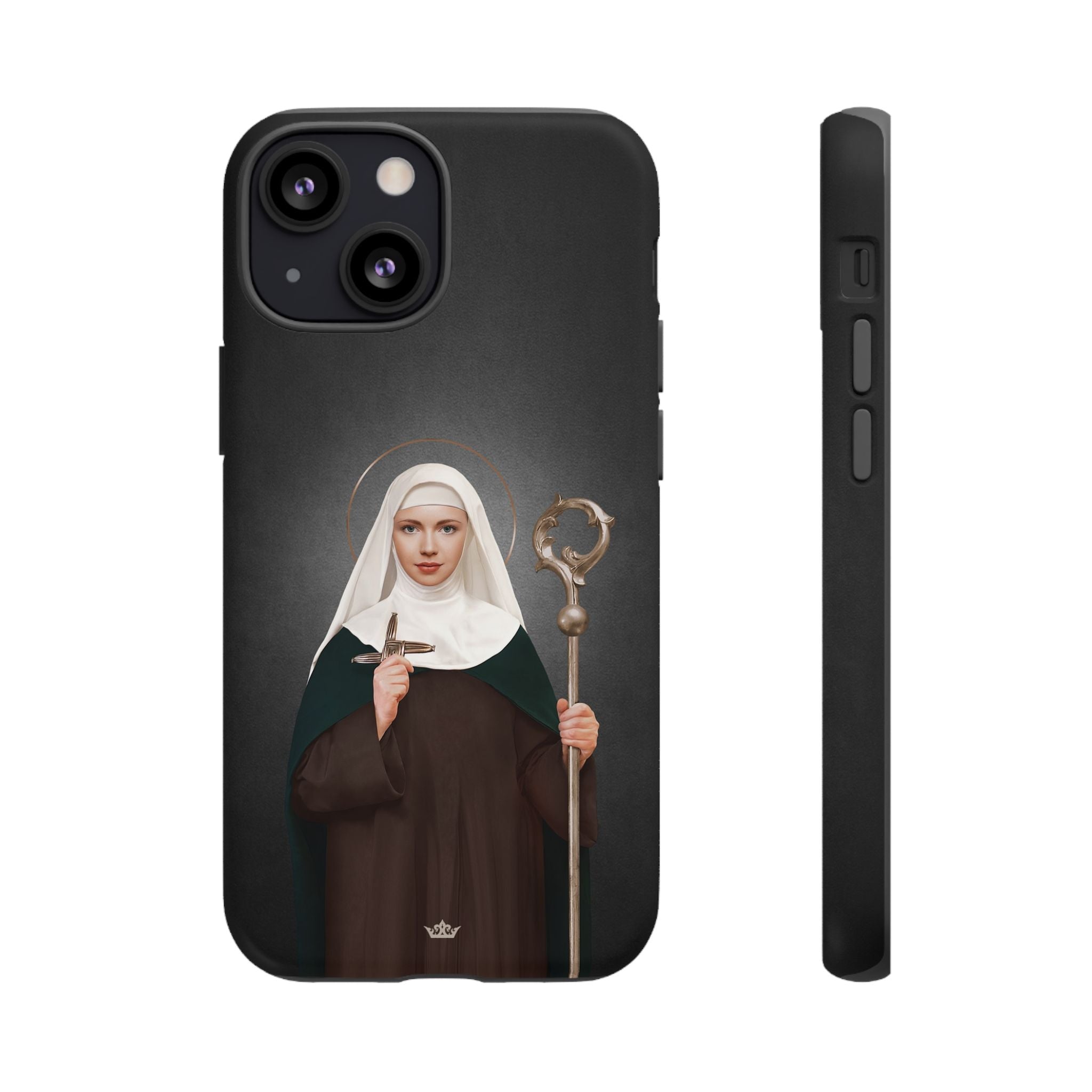 St. Brigid of Ireland Hard Phone Case (Dark)