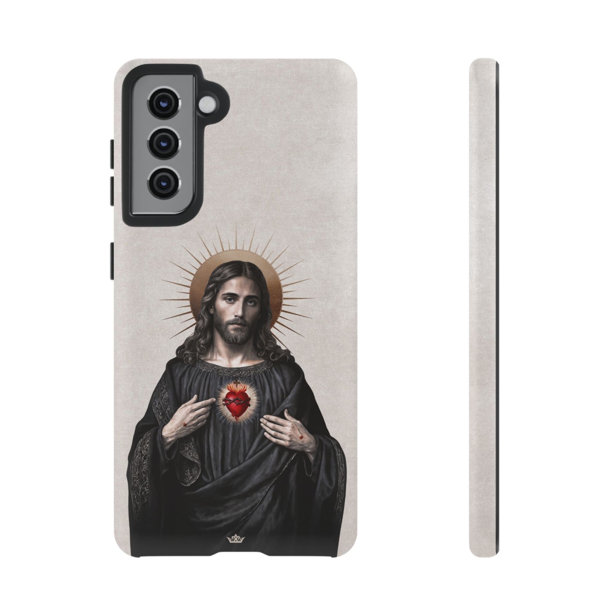 Sacred Heart of Jesus Hard Phone Case (Vintage Ivory)