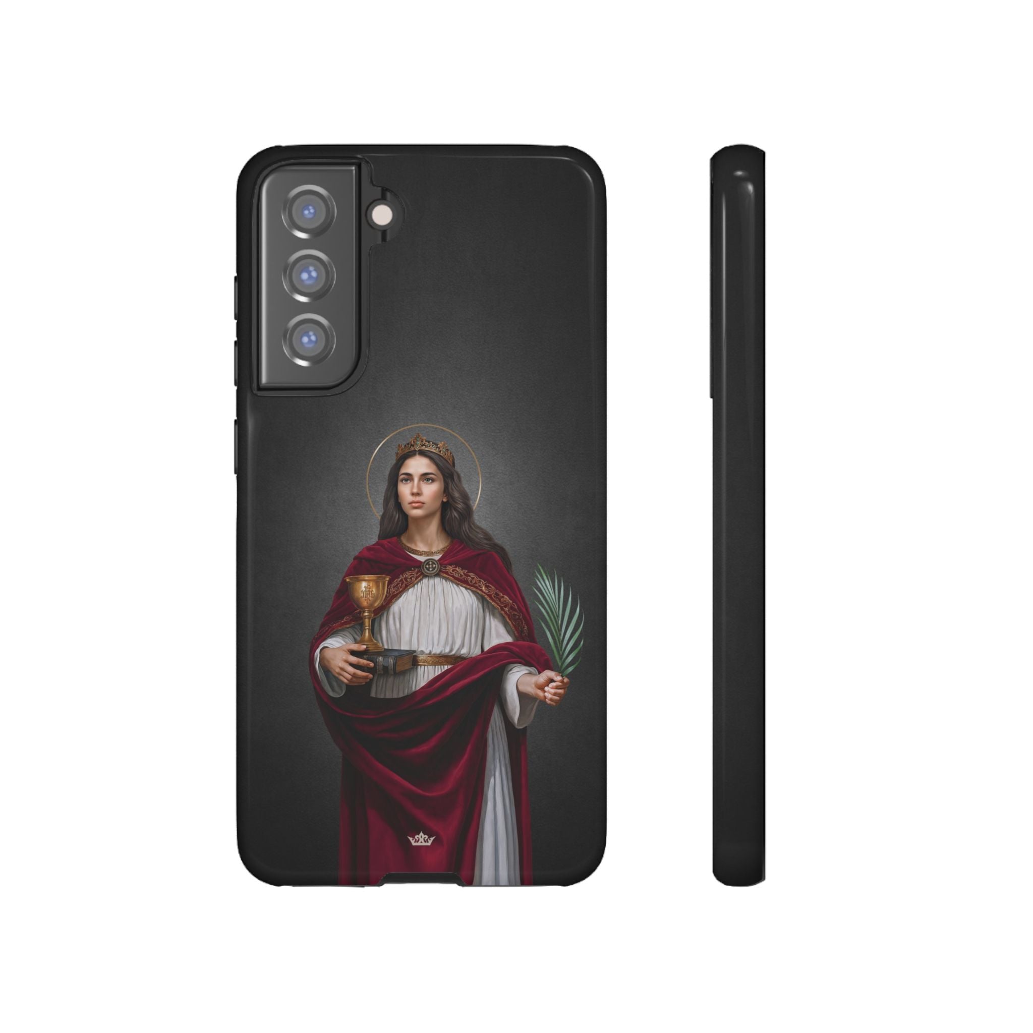 St. Barbara Hard Phone Case (Dark)