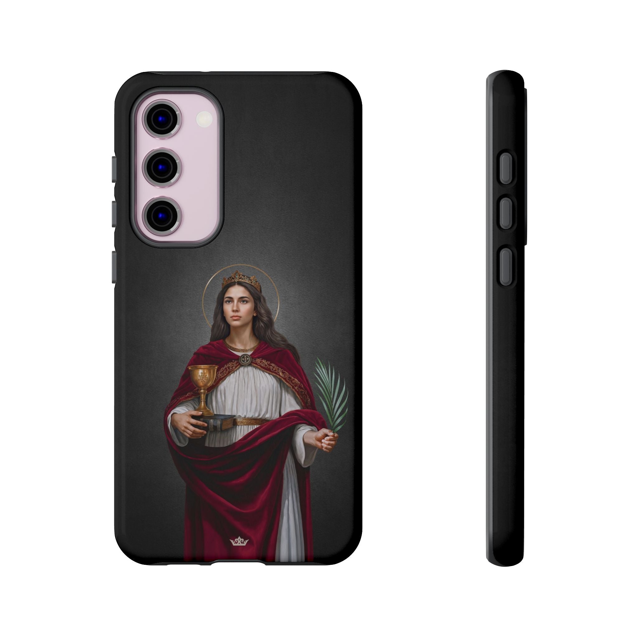 St. Barbara Hard Phone Case (Dark)