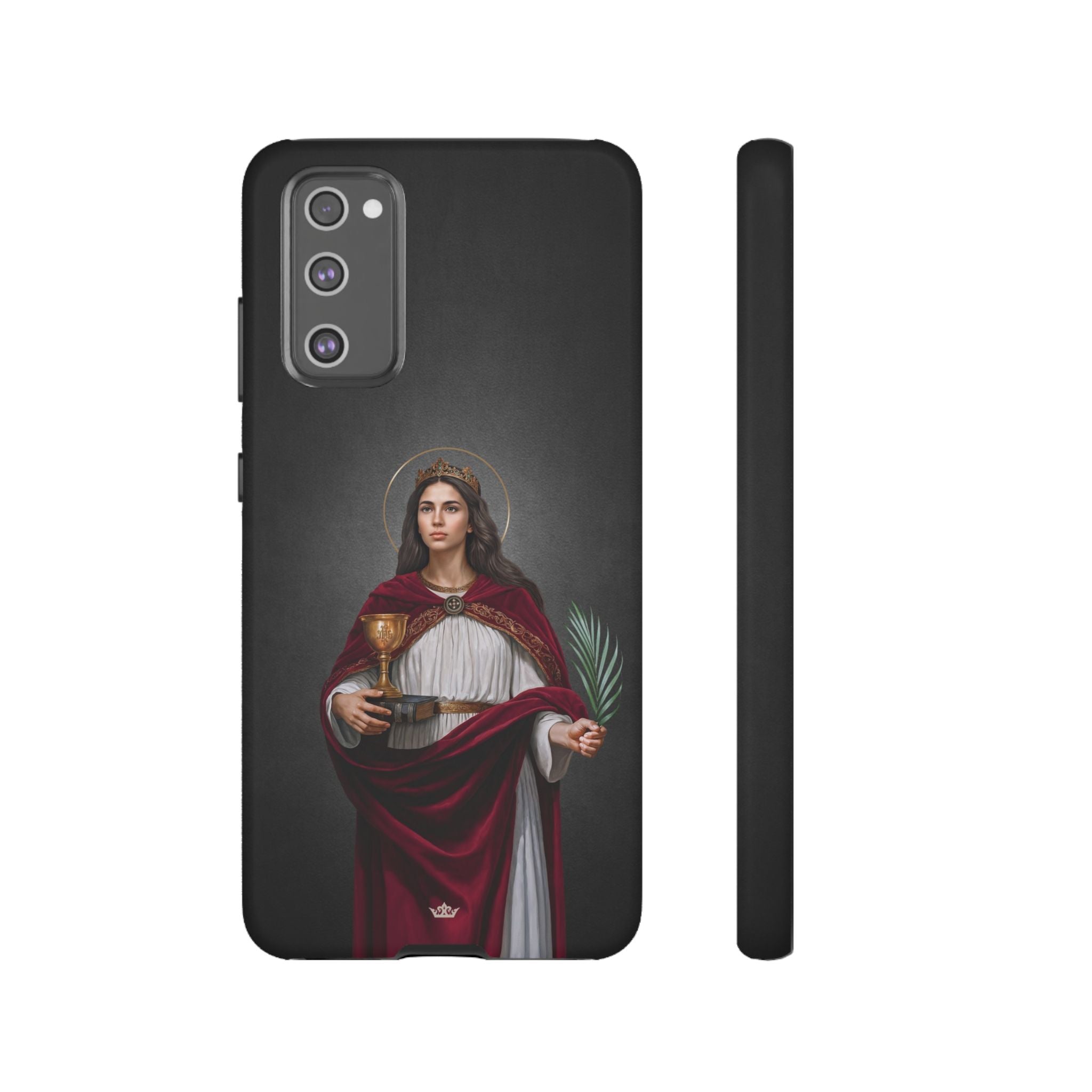 St. Barbara Hard Phone Case (Dark)