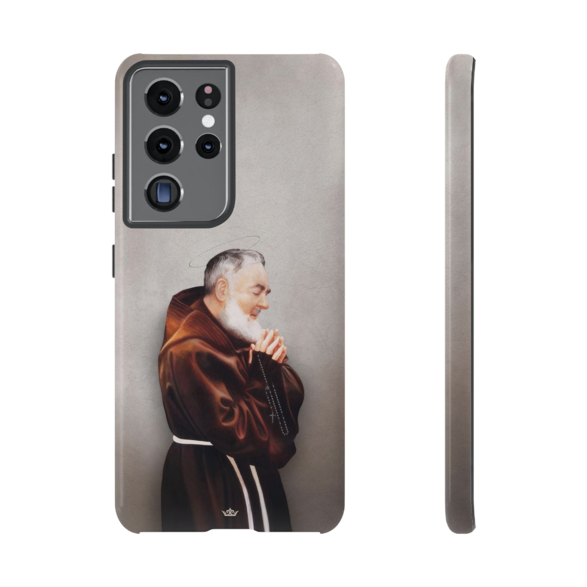 St. Padre Pio Hard Phone Case (Light)