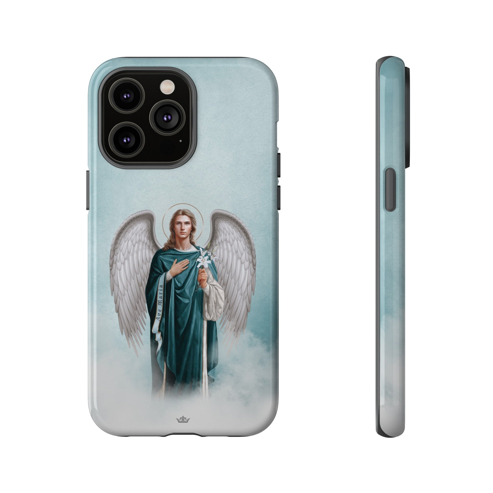 St. Gabriel the Archangel Hard Phone Case (Blue)