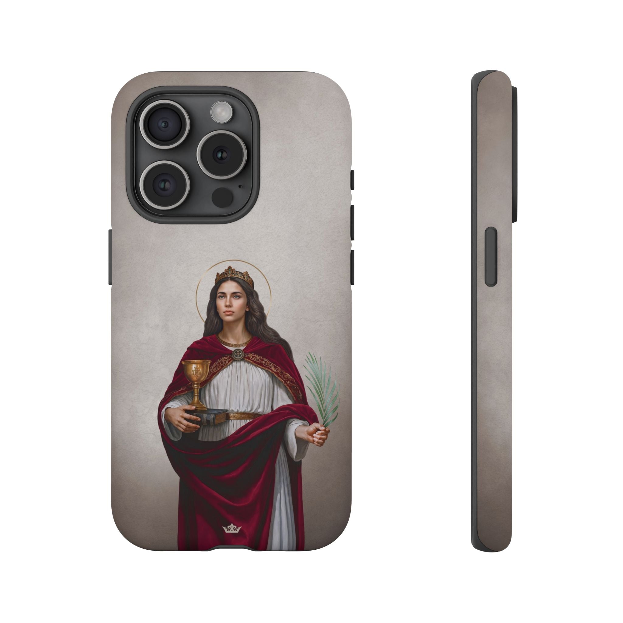 St. Barbara Hard Phone Case (Light)