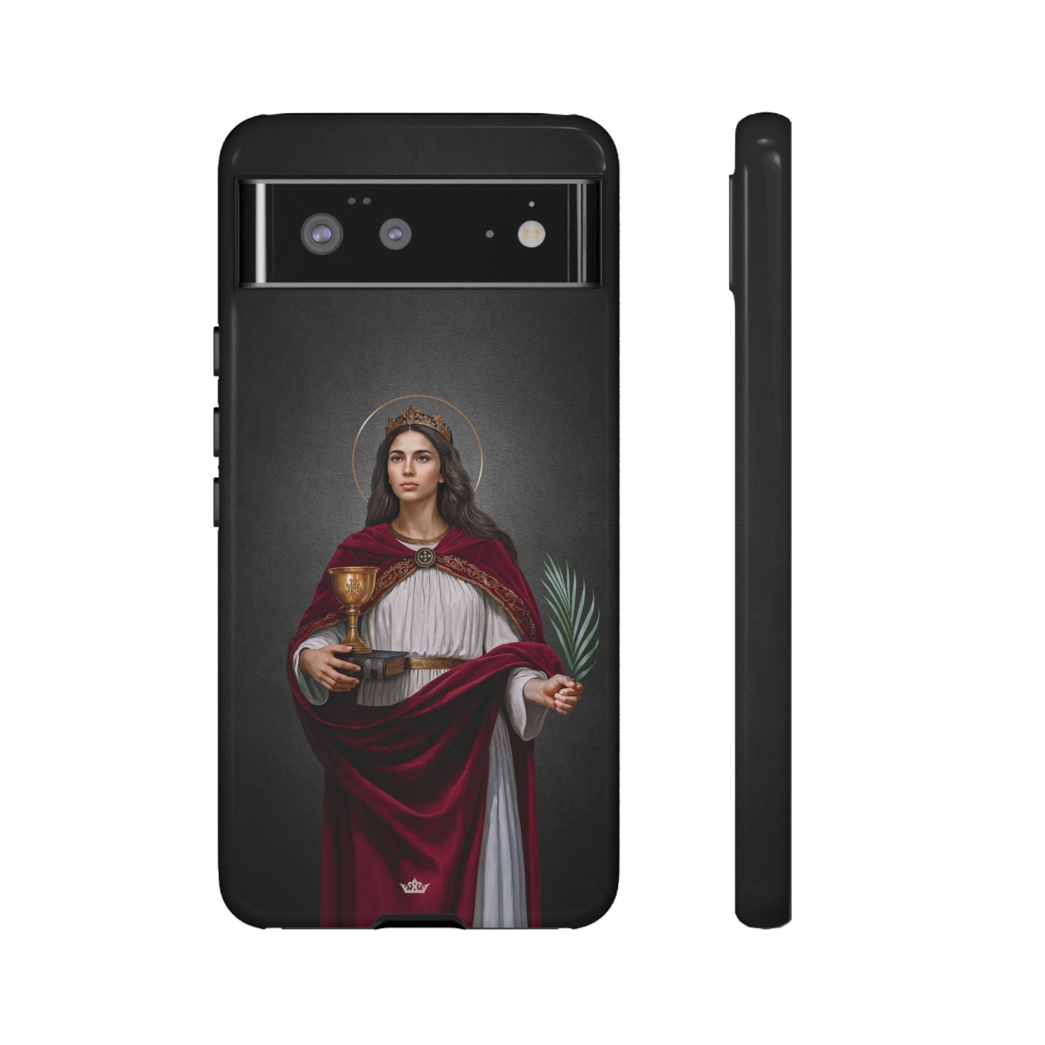 St. Barbara Hard Phone Case (Dark)