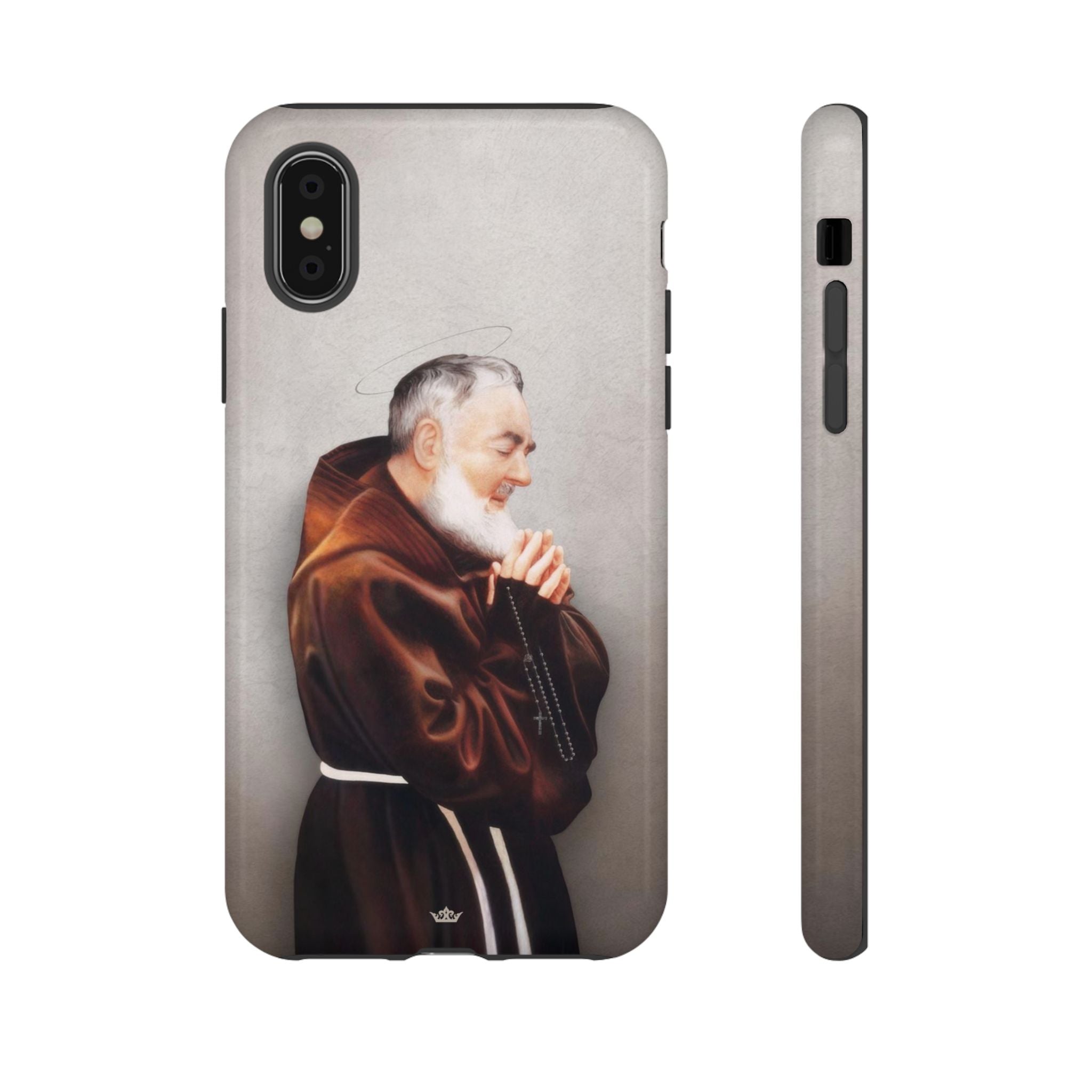 St. Padre Pio Hard Phone Case (Light)