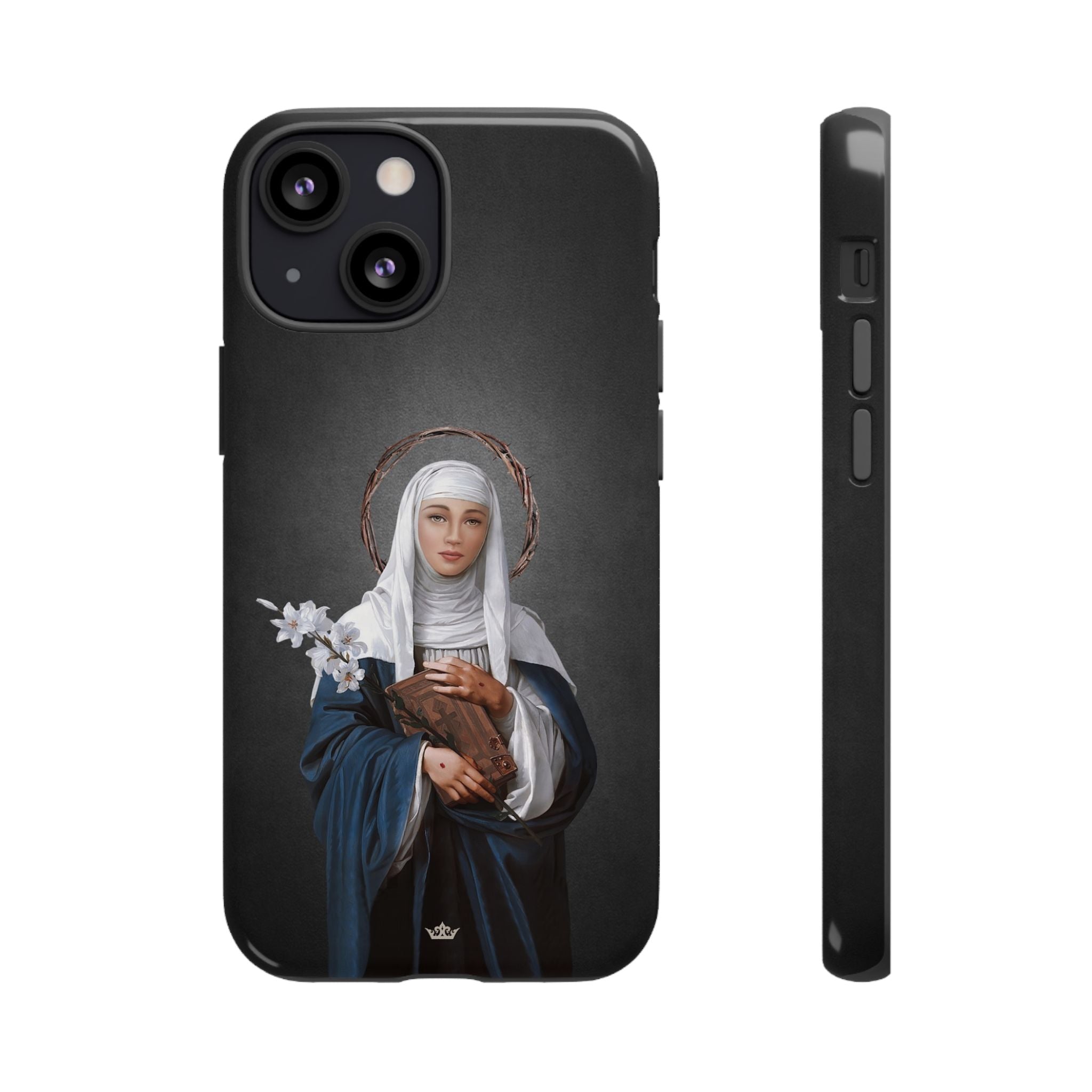 St. Catherine of Siena Hard Phone Case (Dark)