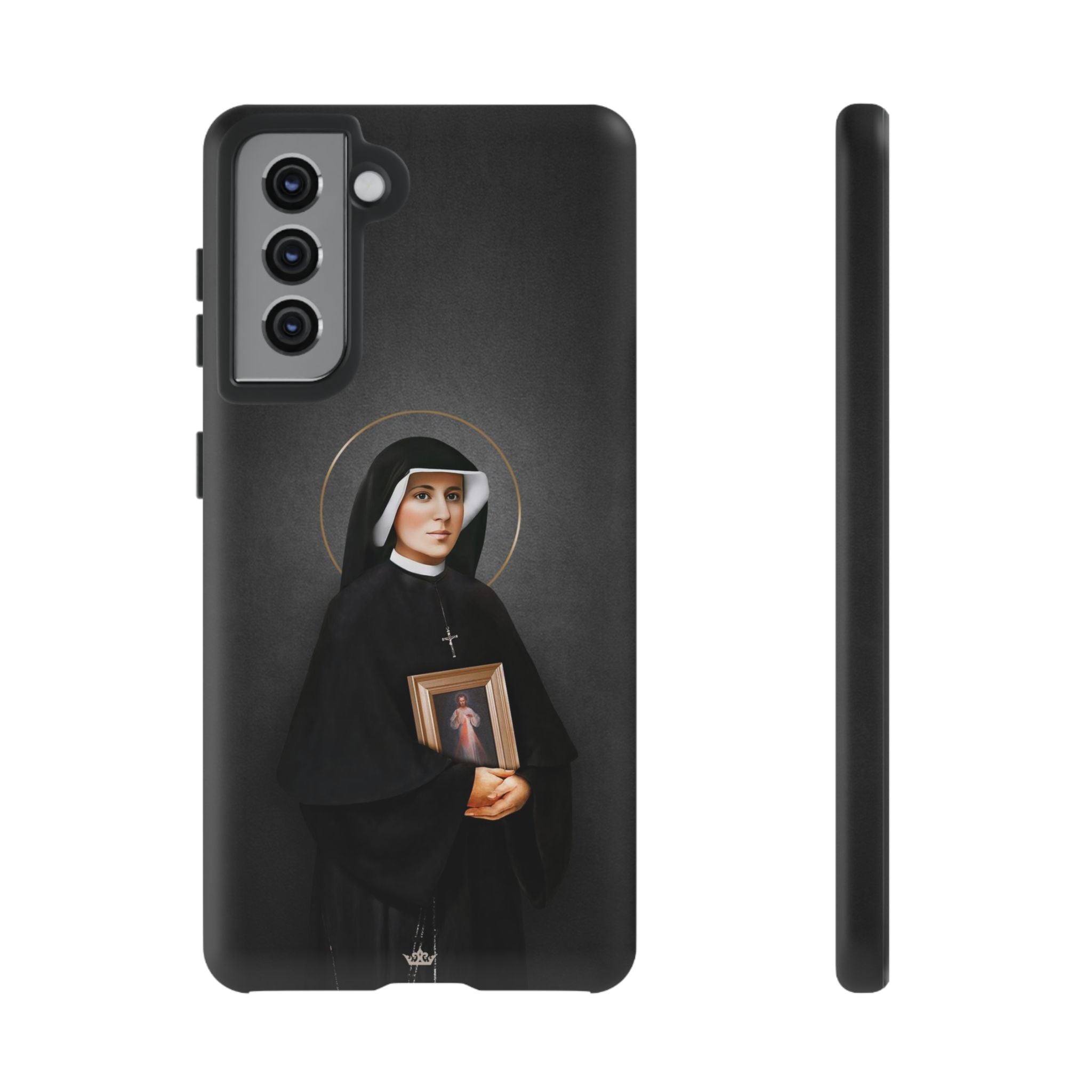 St. Faustina Hard Phone Case (Dark)