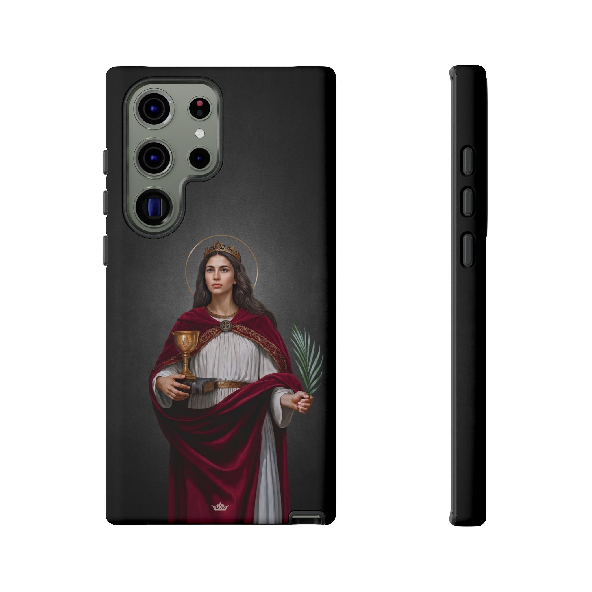 St. Barbara Hard Phone Case (Dark)