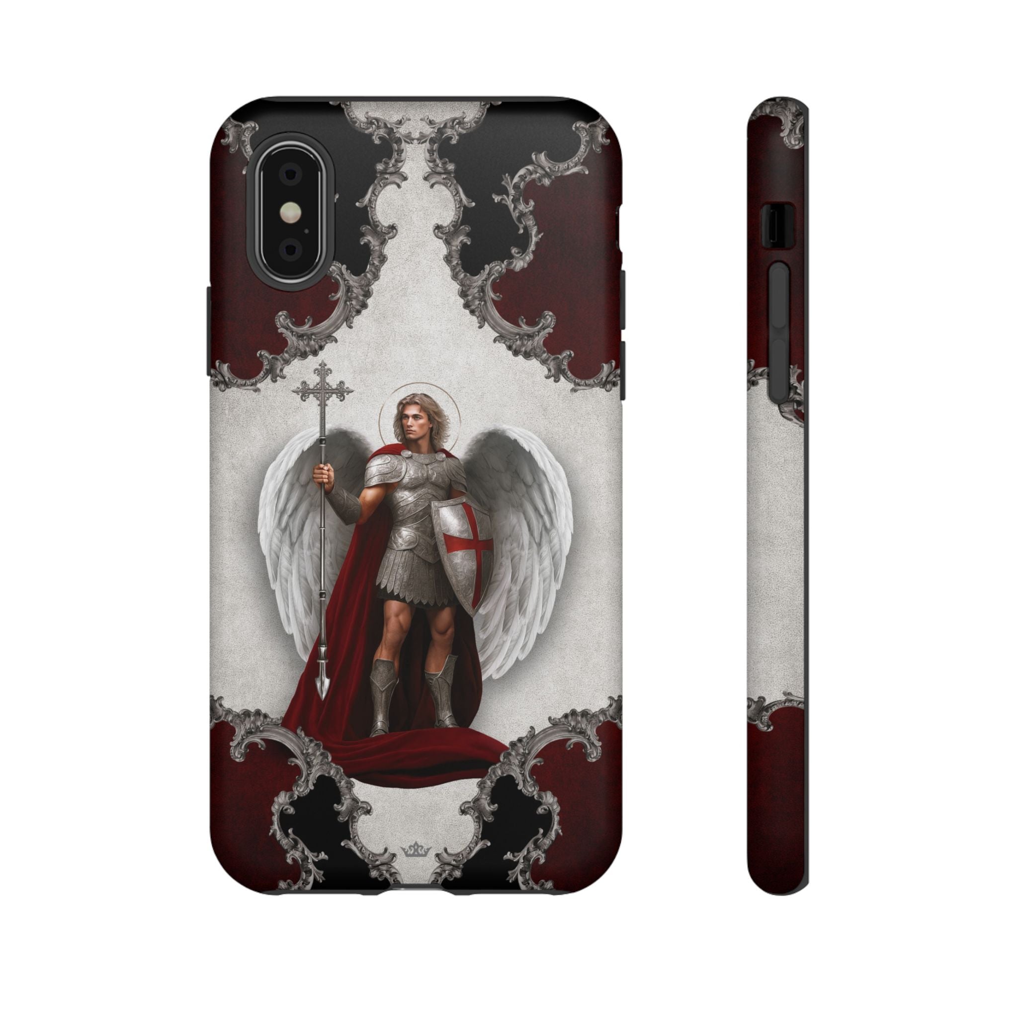 St. Michael the Archangel Victorious Hard Phone Case (Baroque)