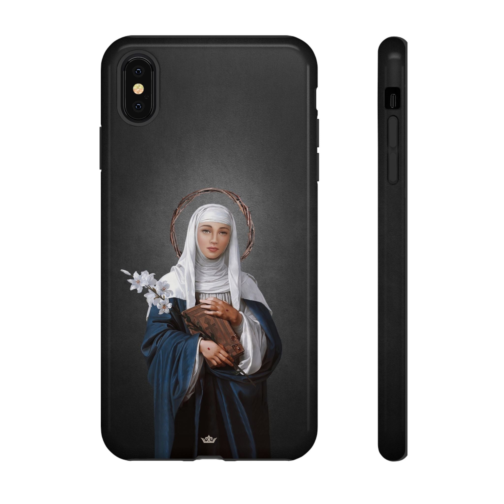 St. Catherine of Siena Hard Phone Case (Dark)