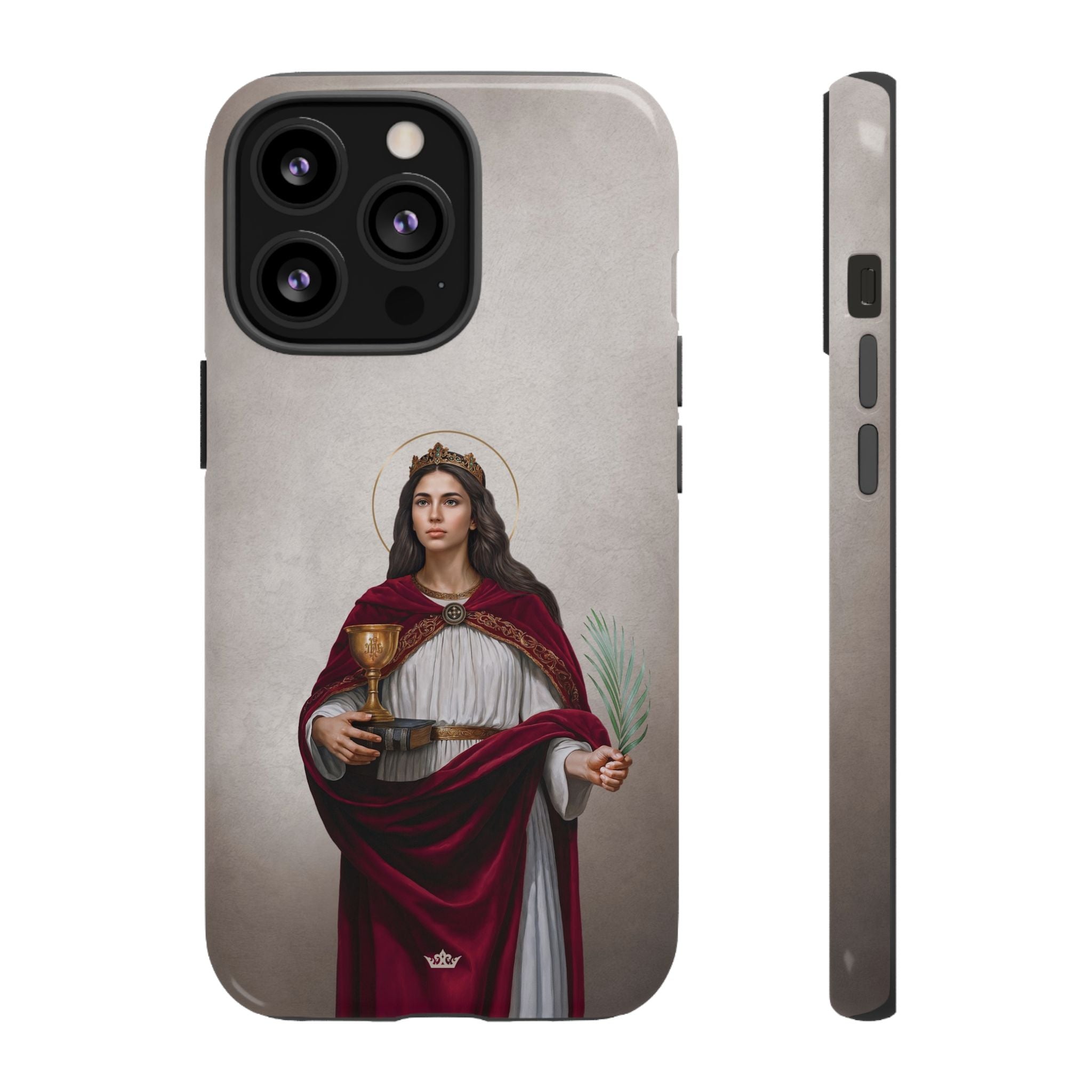 St. Barbara Hard Phone Case (Light)