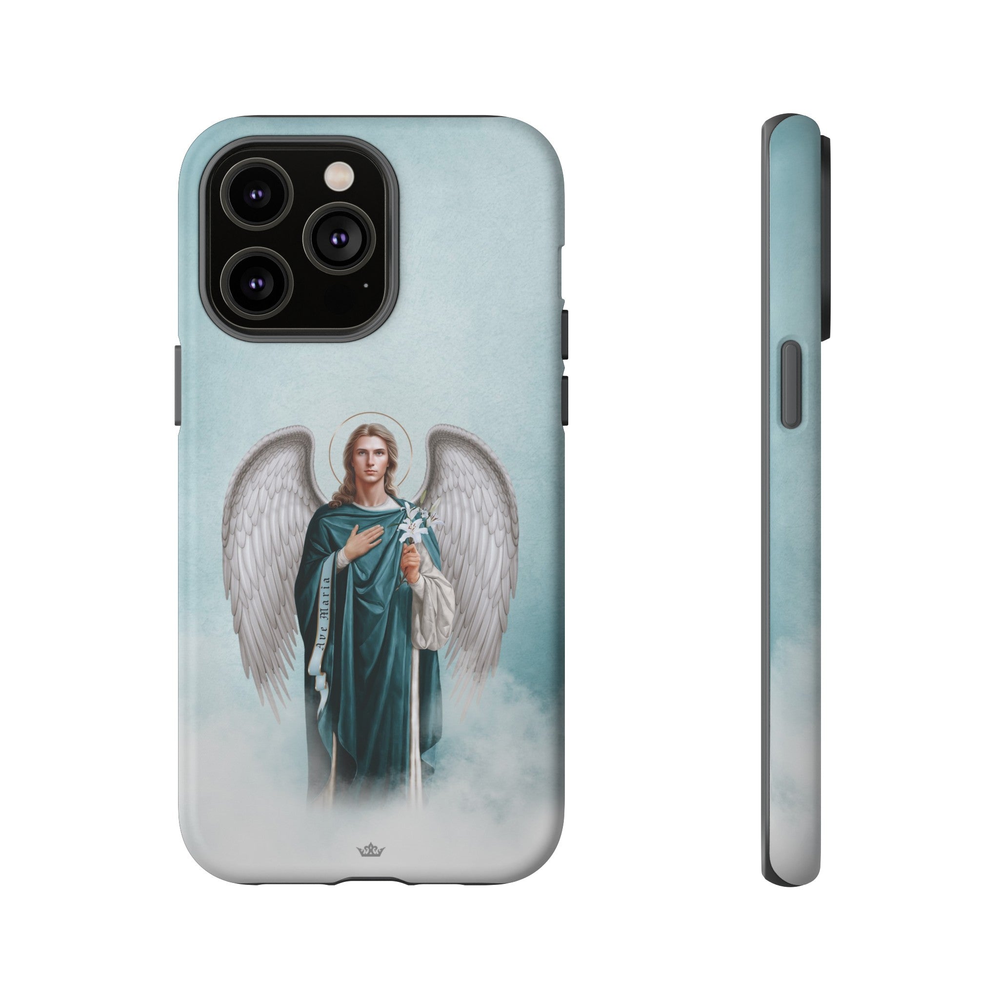 St. Gabriel the Archangel Hard Phone Case (Blue)