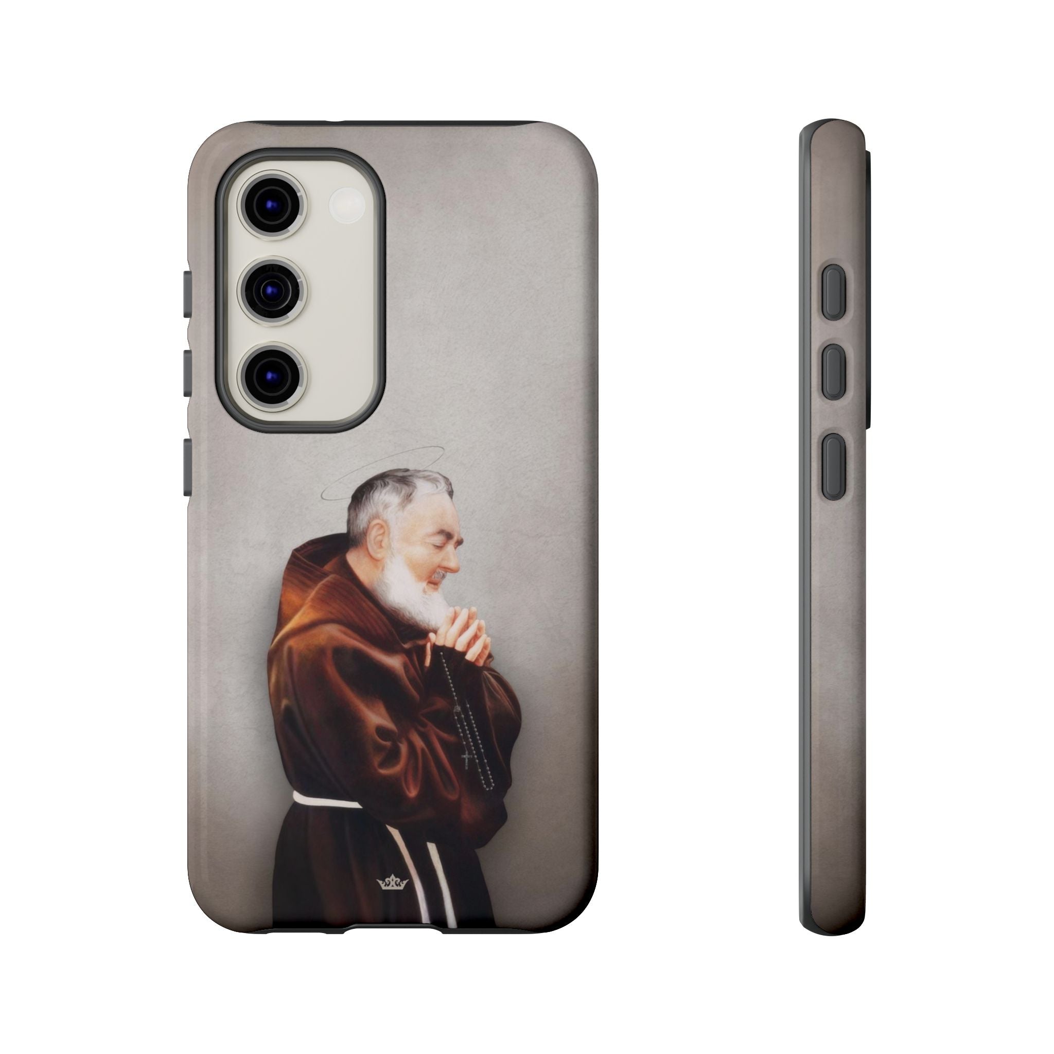 St. Padre Pio Hard Phone Case (Light)