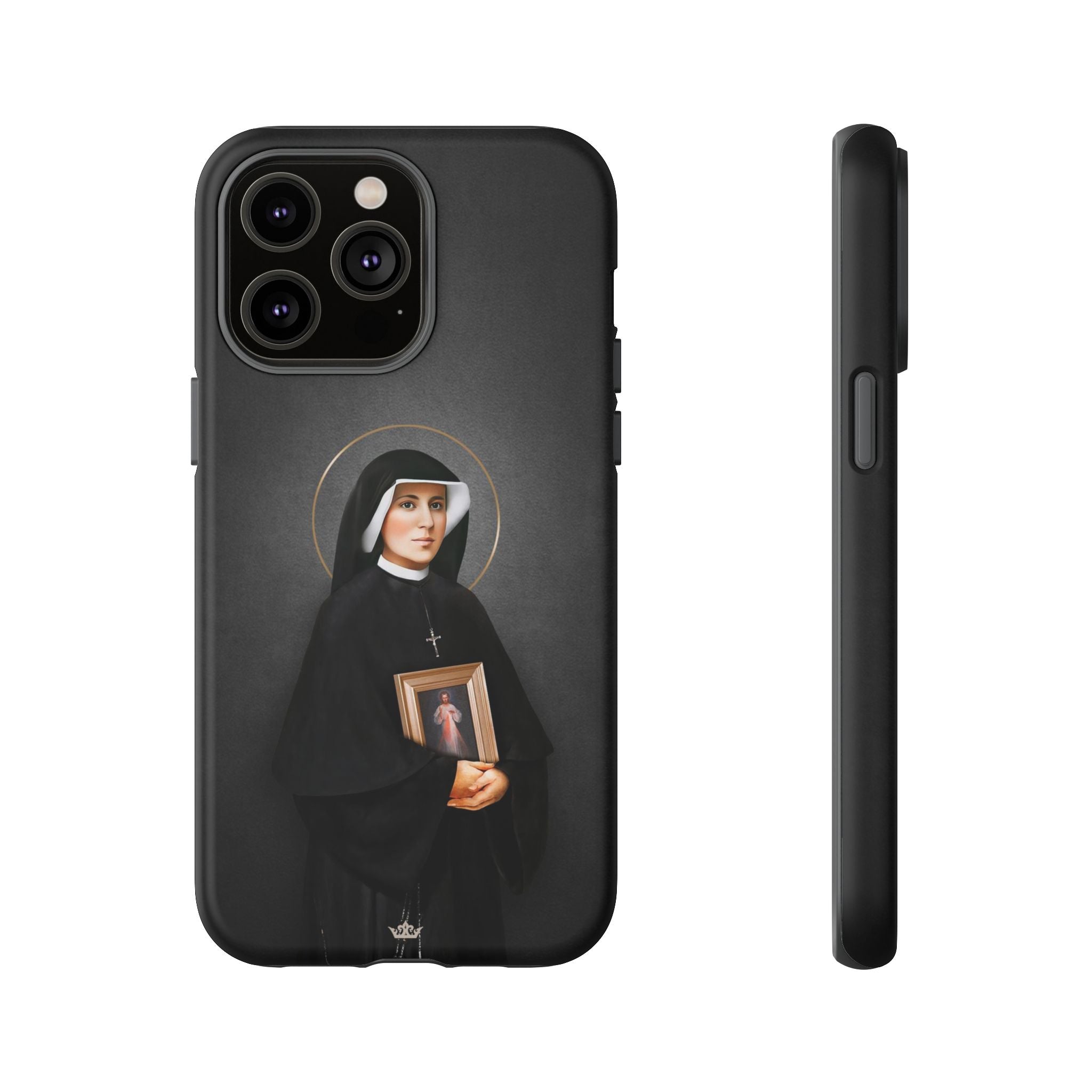 St. Faustina Hard Phone Case (Dark)