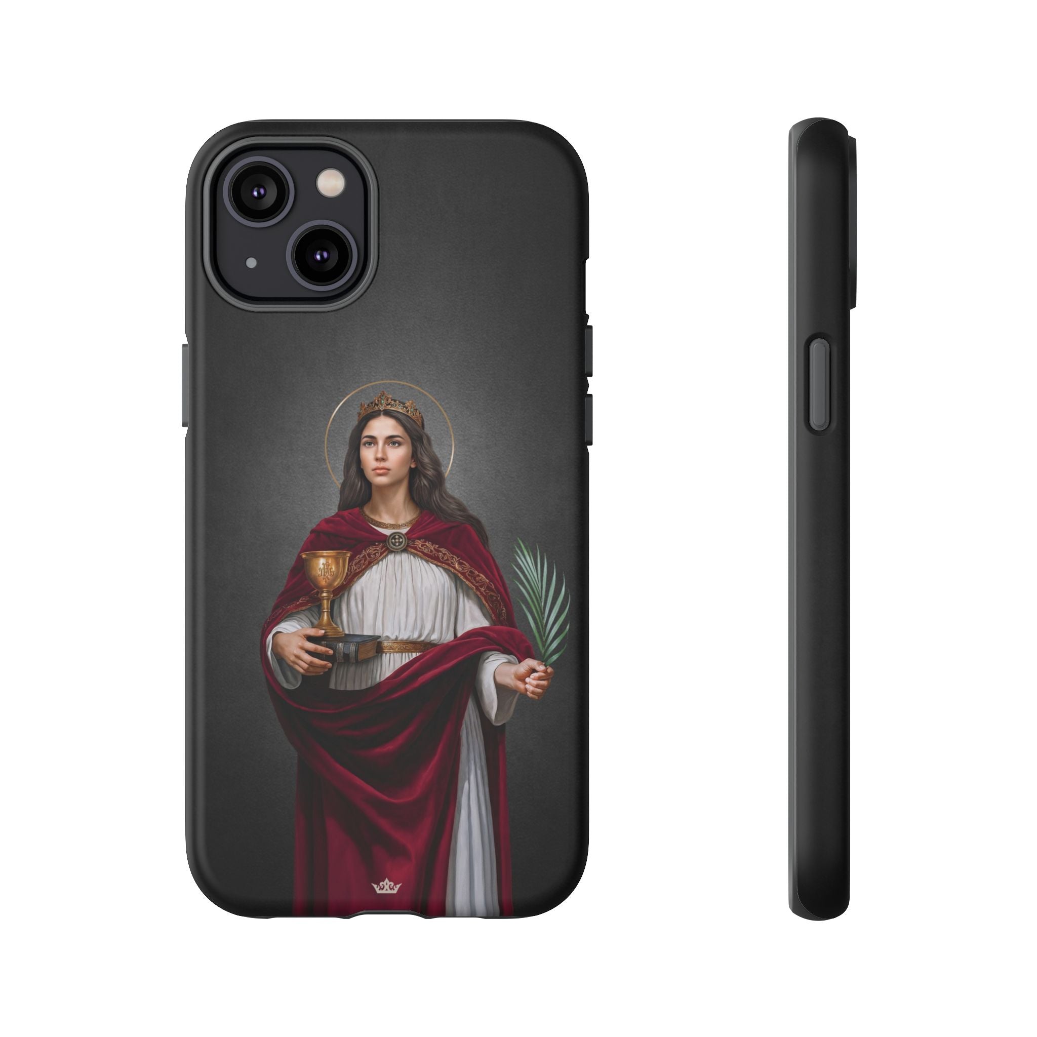 St. Barbara Hard Phone Case (Dark)