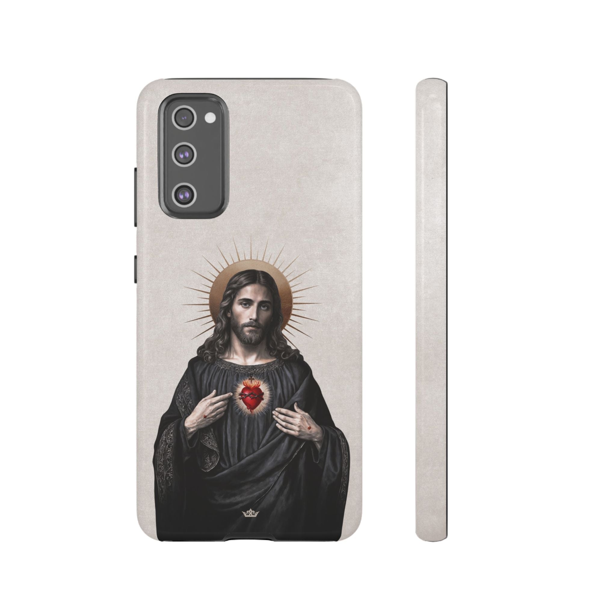 Sacred Heart of Jesus Hard Phone Case (Vintage Ivory)