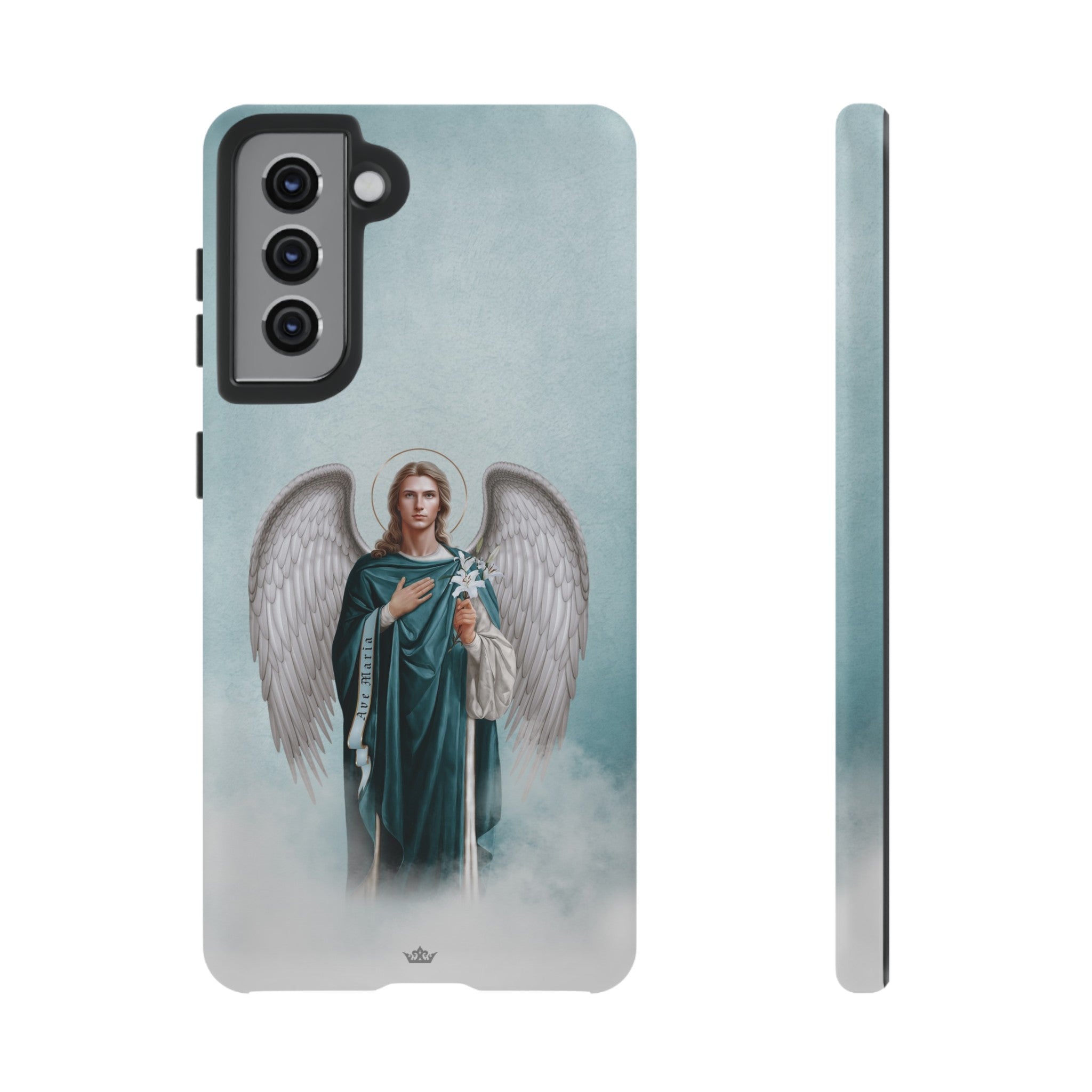 St. Gabriel the Archangel Hard Phone Case (Blue)