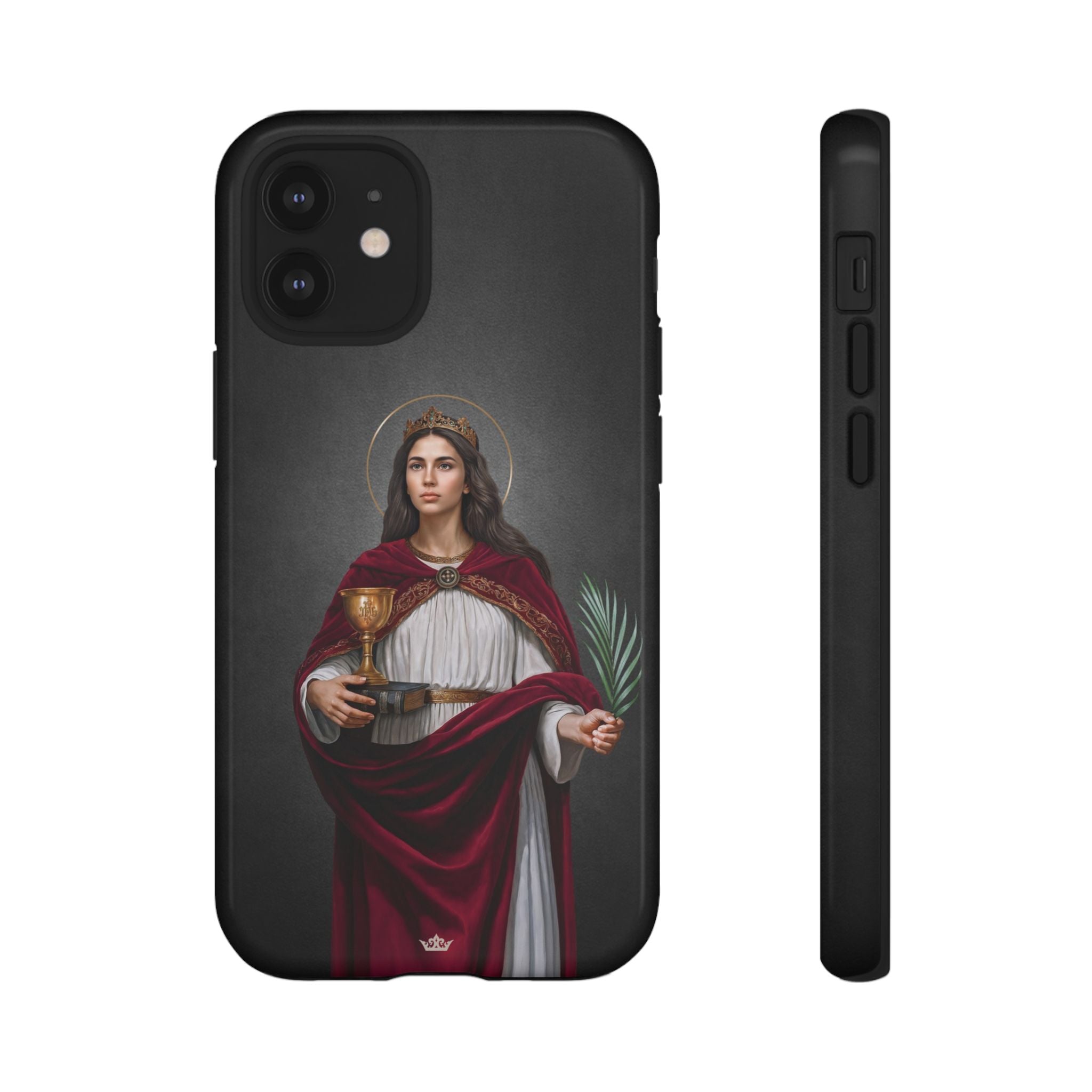 St. Barbara Hard Phone Case (Dark)