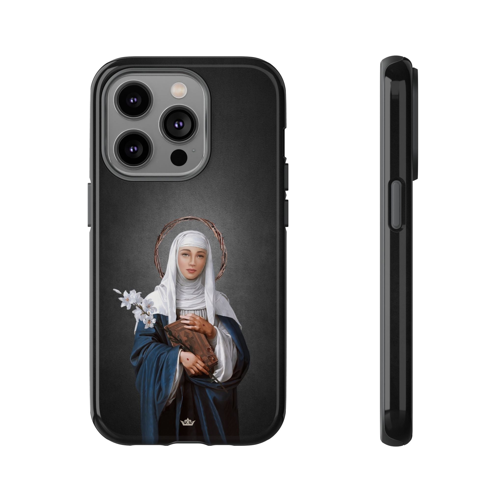 St. Catherine of Siena Hard Phone Case (Dark)