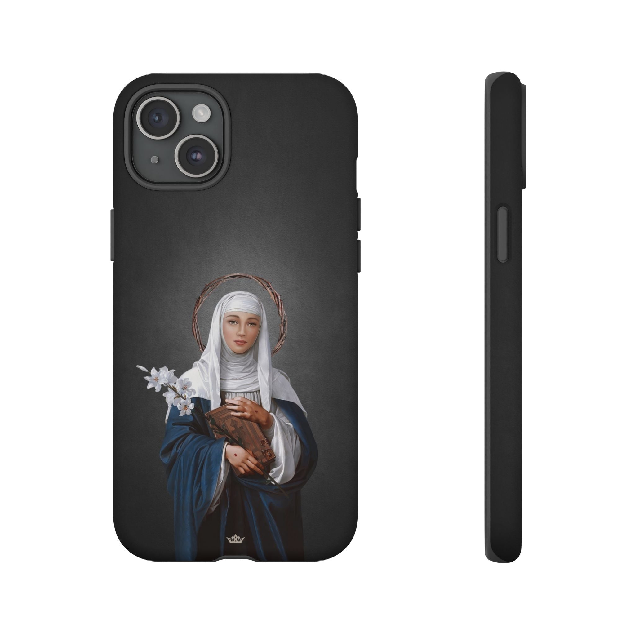 St. Catherine of Siena Hard Phone Case (Dark)