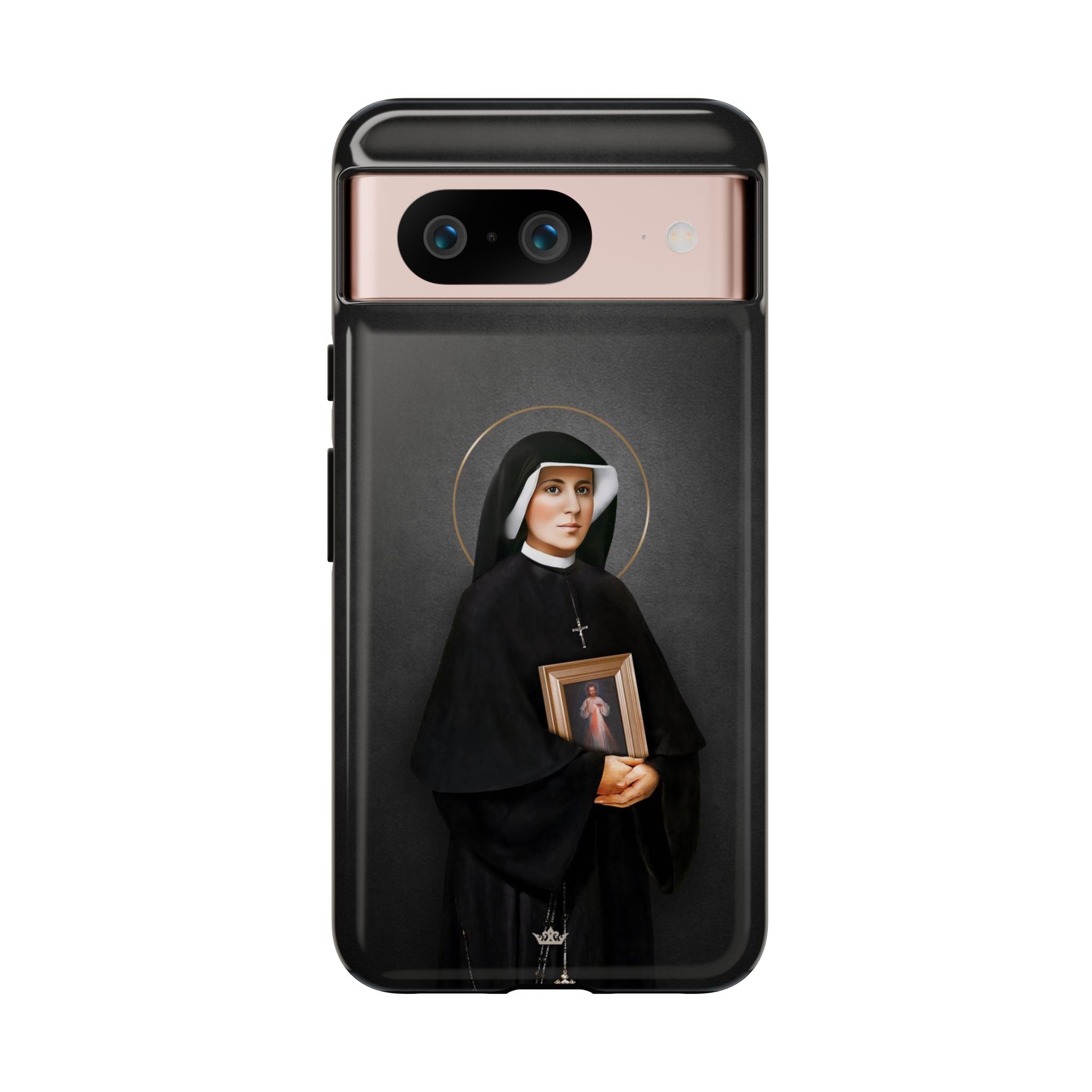 St. Faustina Hard Phone Case (Dark)