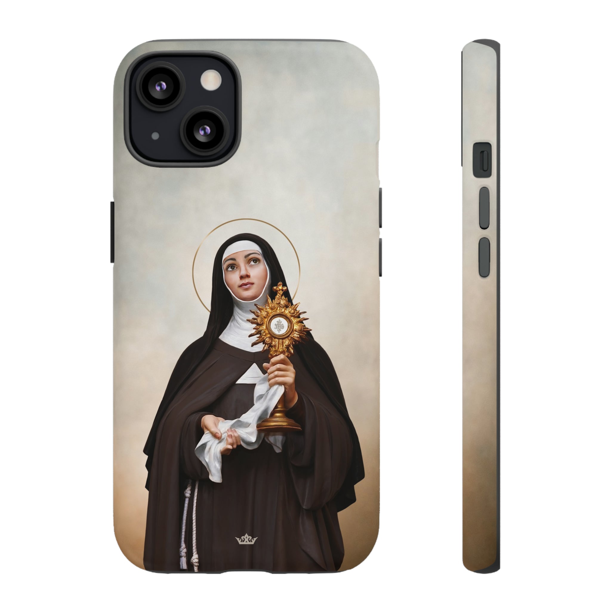 St. Clare of Assisi Hard Phone Case Light