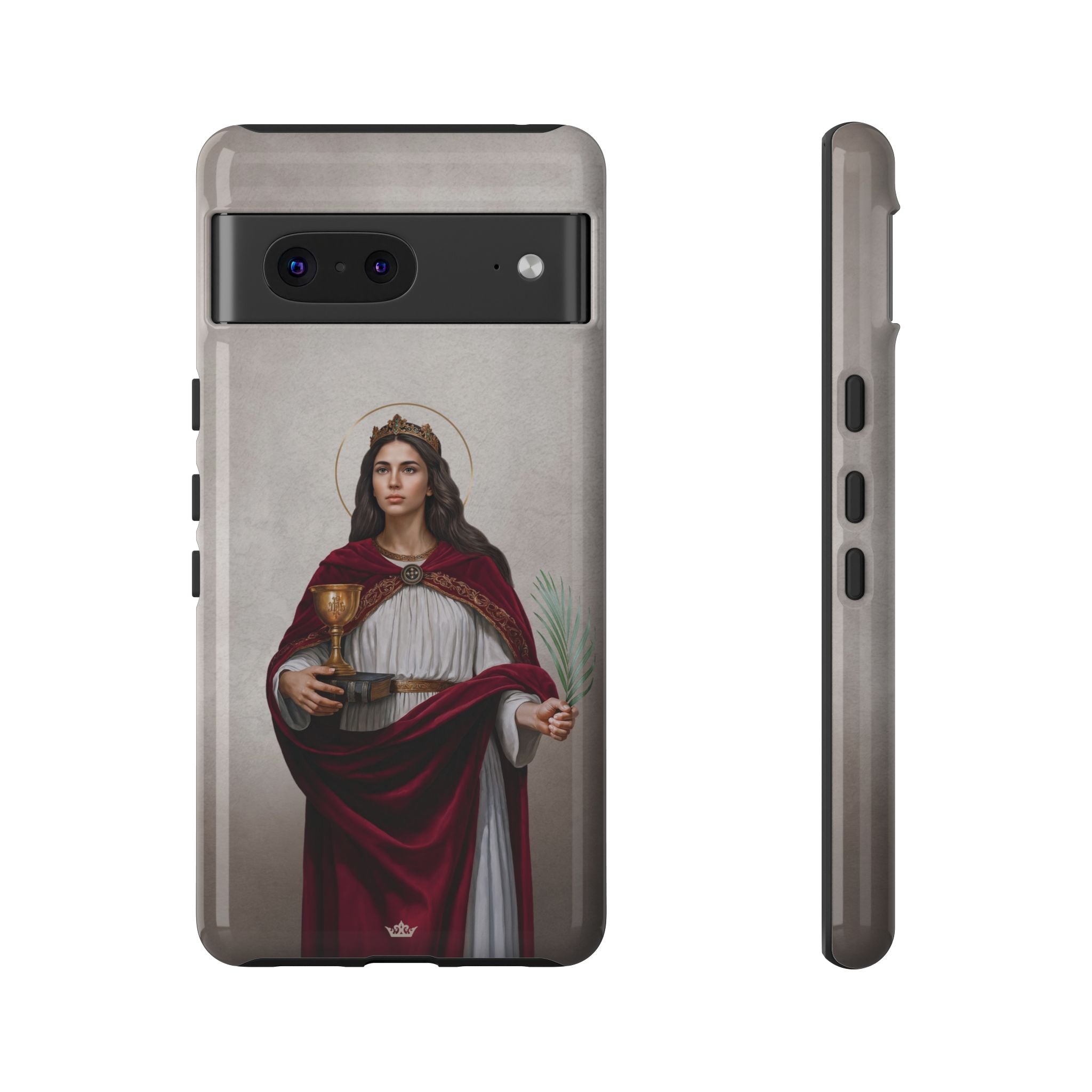 St. Barbara Hard Phone Case (Light)