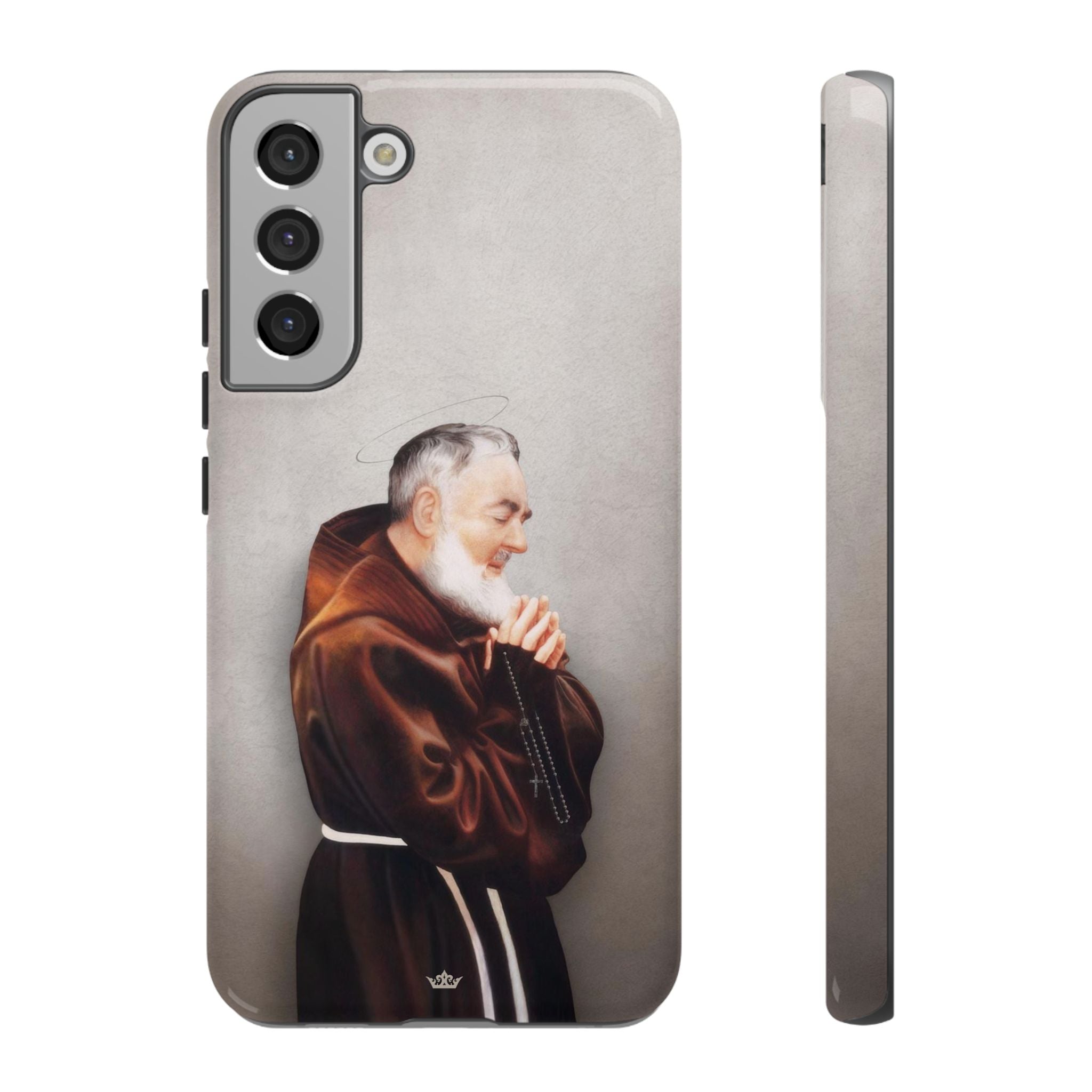 St. Padre Pio Hard Phone Case (Light)