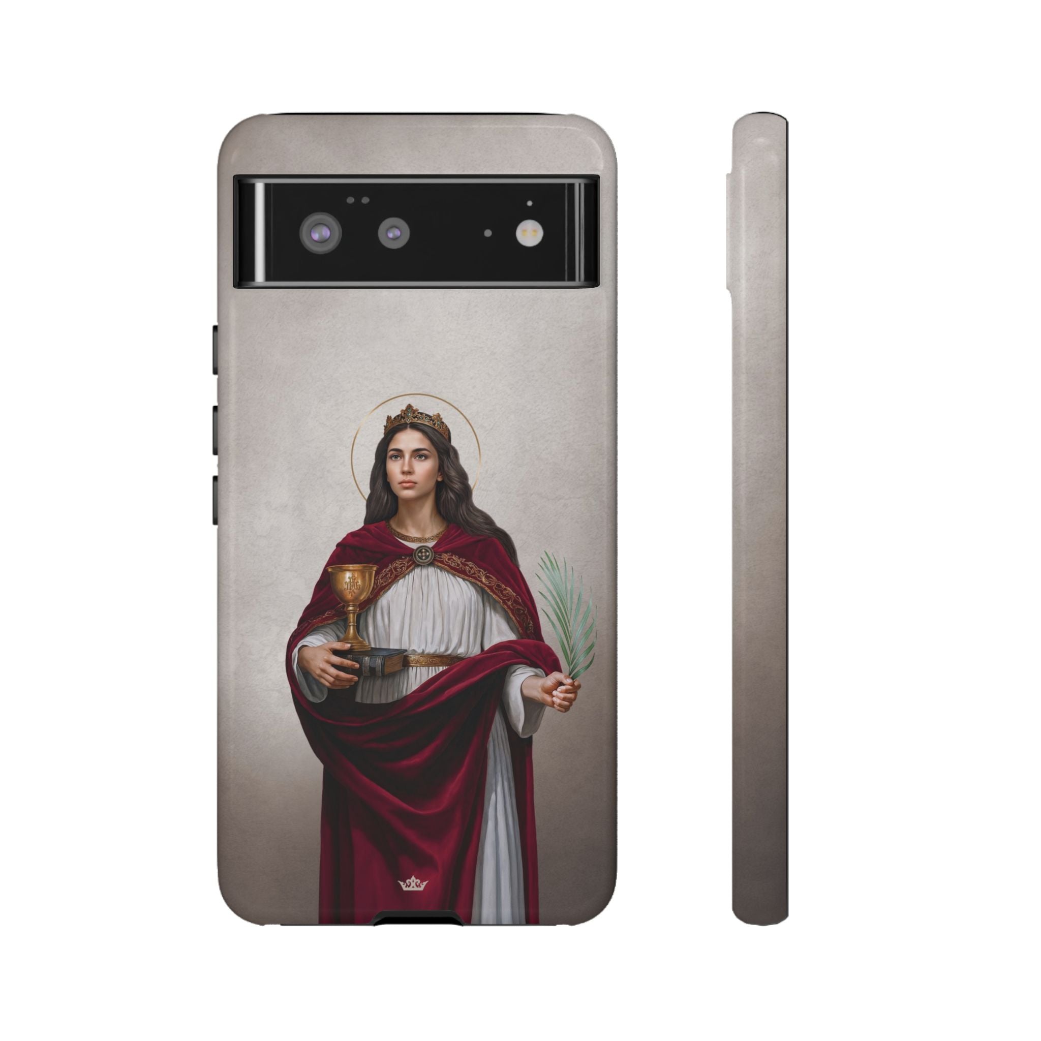 St. Barbara Hard Phone Case (Light)