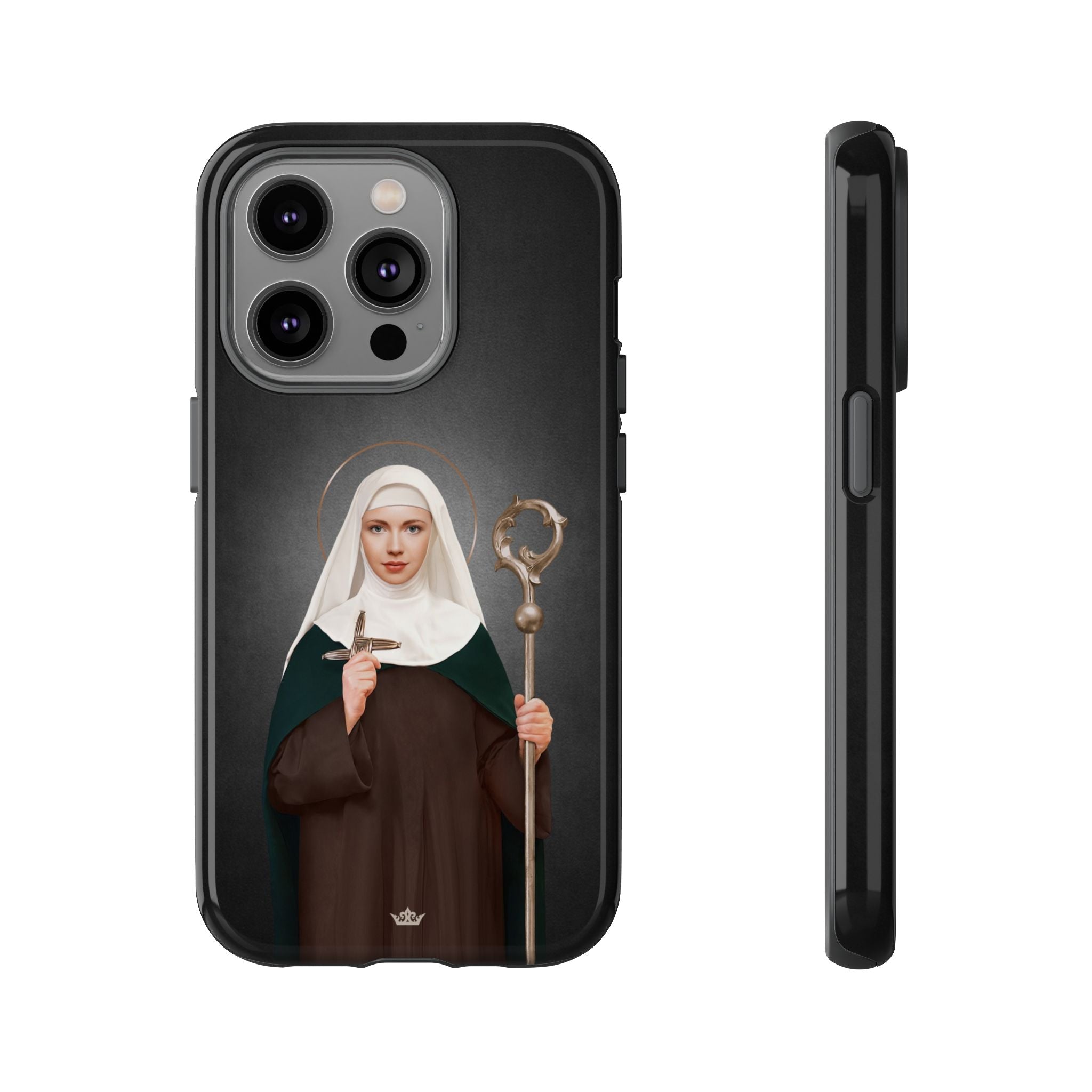 St. Brigid of Ireland Hard Phone Case (Dark)