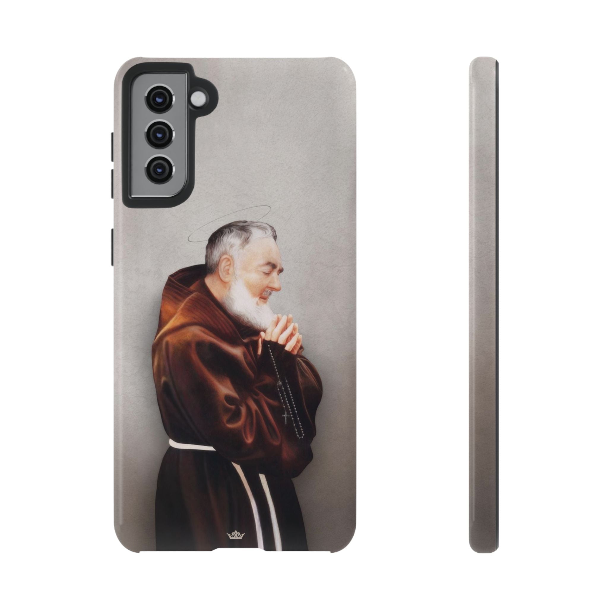 St. Padre Pio Hard Phone Case (Light)