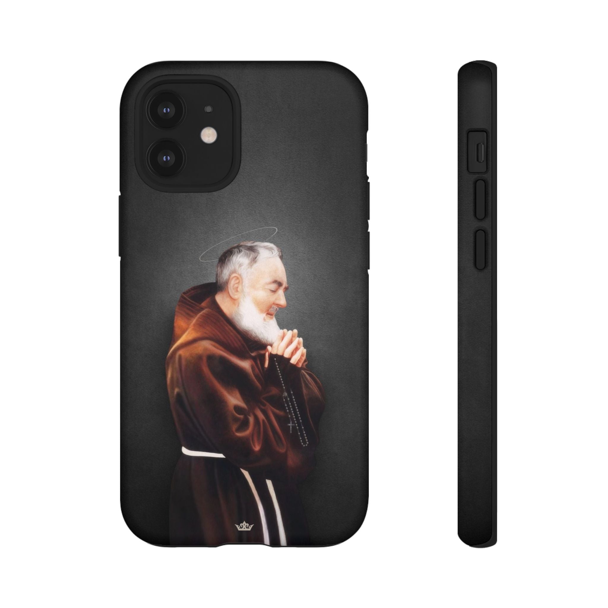 St. Padre Pio Hard Phone Case (Dark)