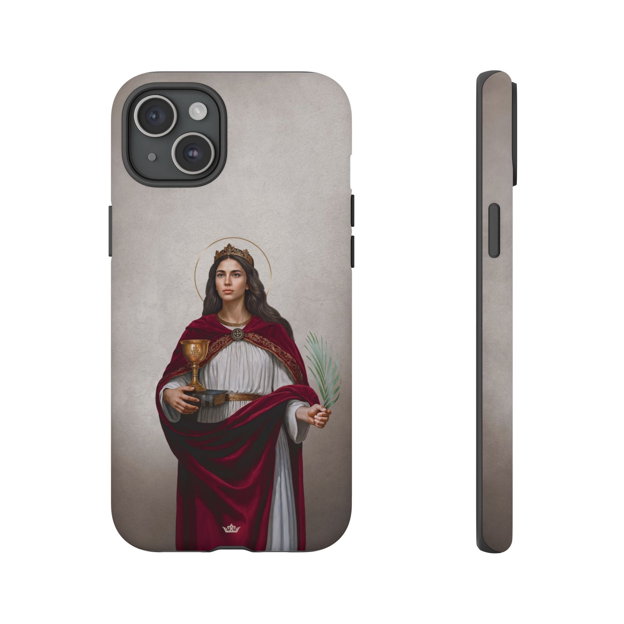 St. Barbara Hard Phone Case (Light)