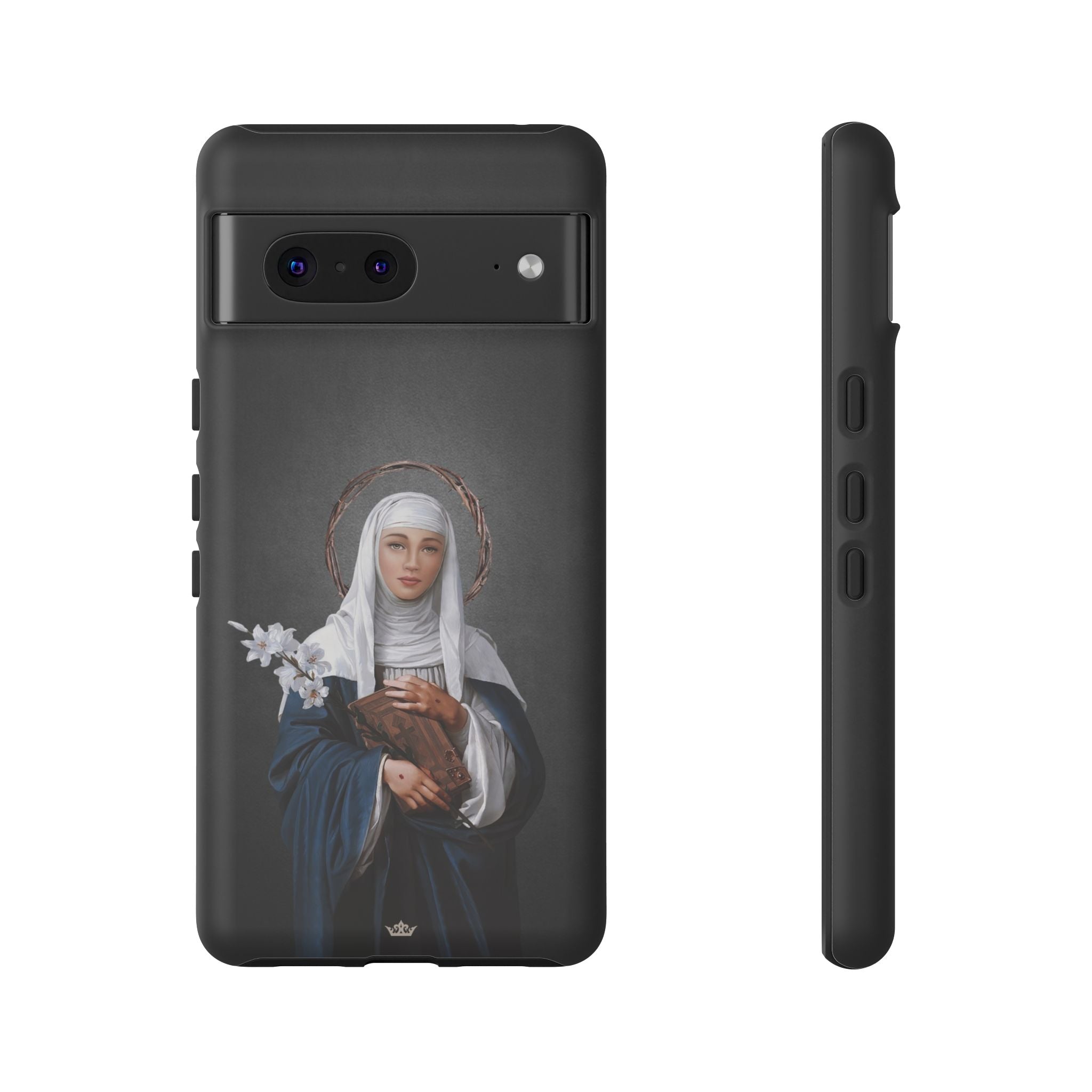 St. Catherine of Siena Hard Phone Case (Dark)