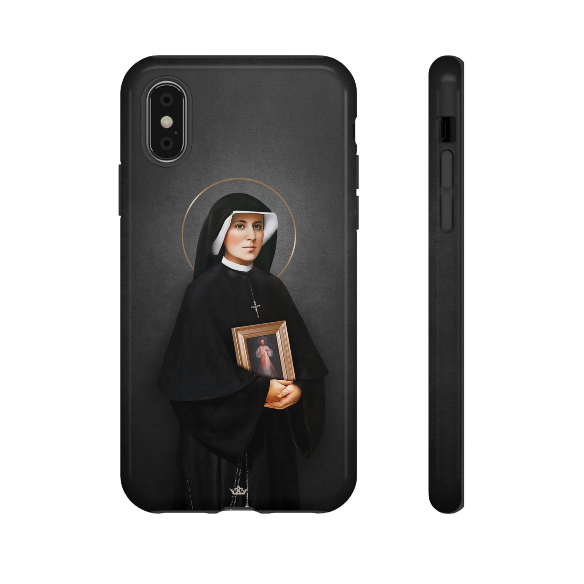 St. Faustina Hard Phone Case (Dark)